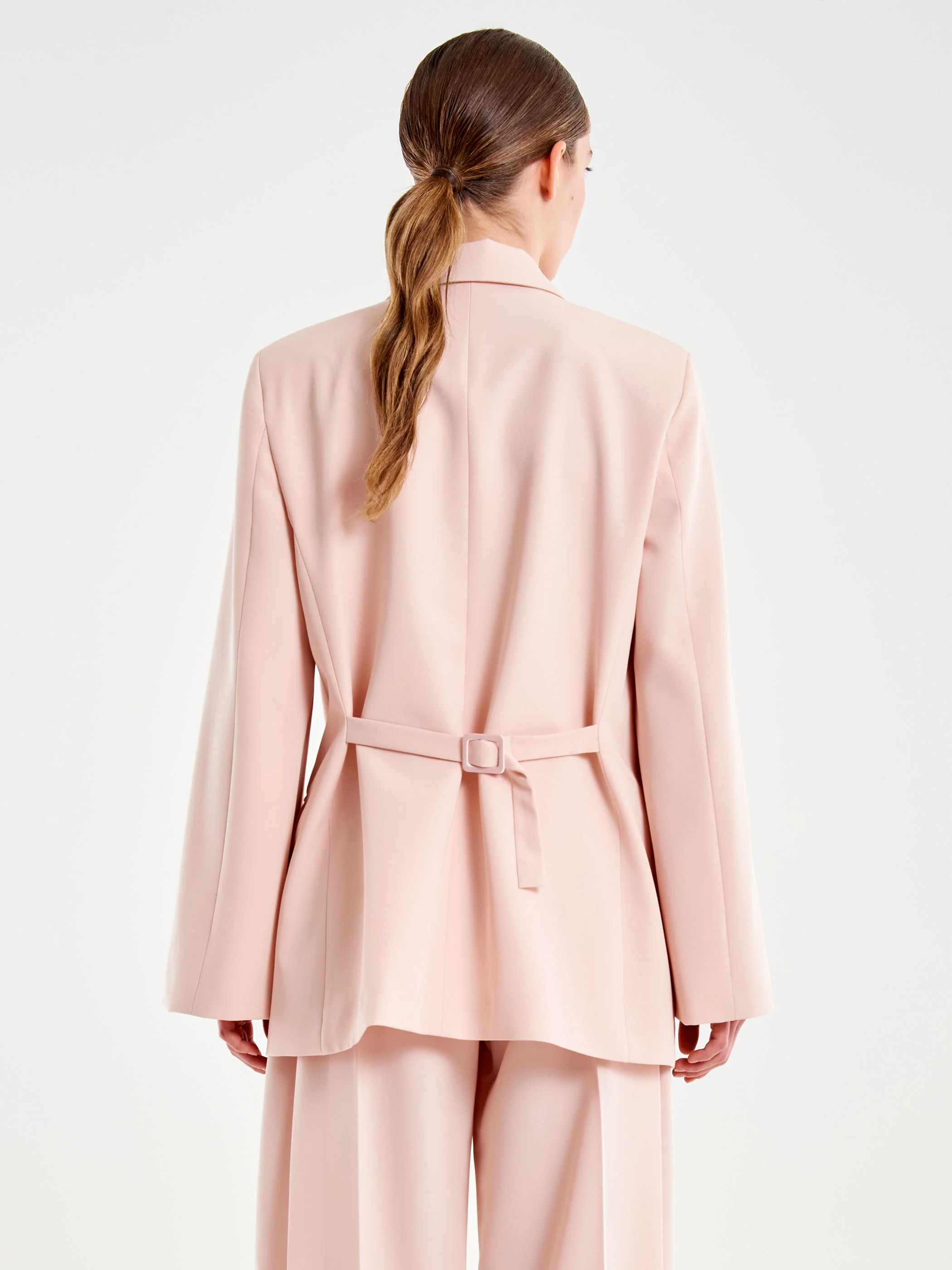 Blazer con Spacchi sulle Maniche Rosa - Image 3