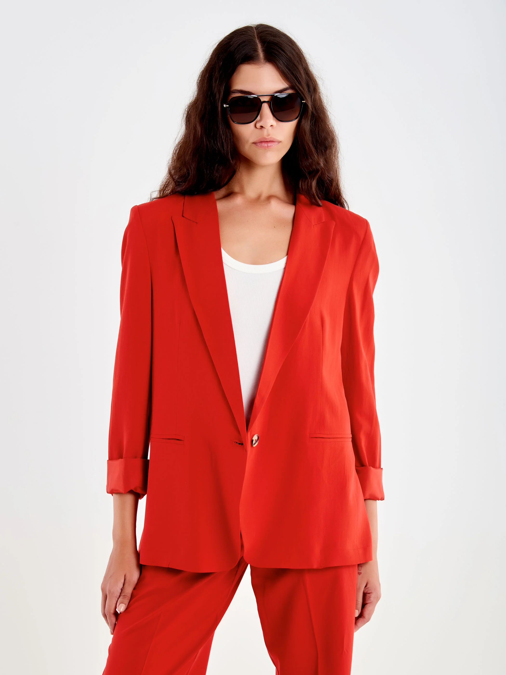 Blazer in Viscosa Lino