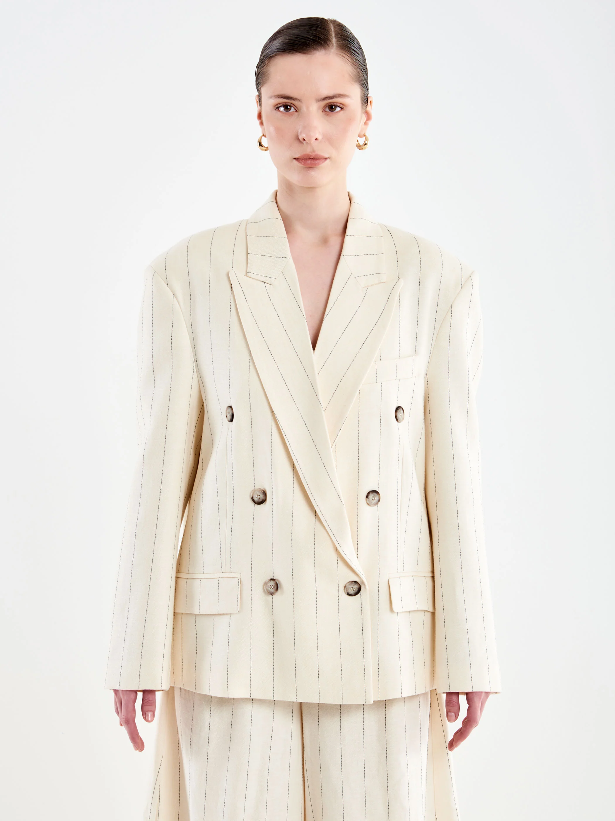 Blazer Over Gessato Doppiopetto - Image 2