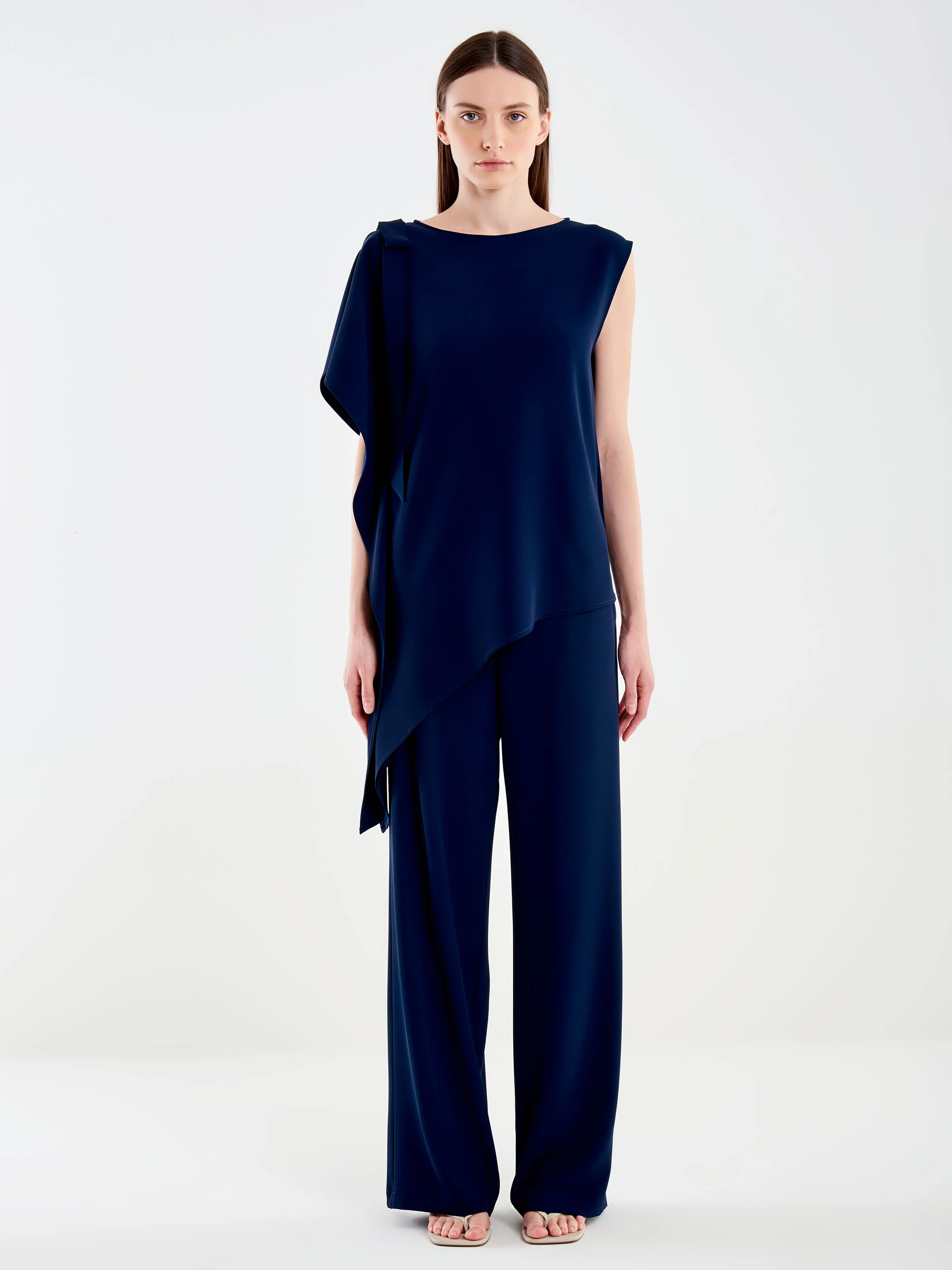 Blusa Monospalla Con Fiocco - Image 2
