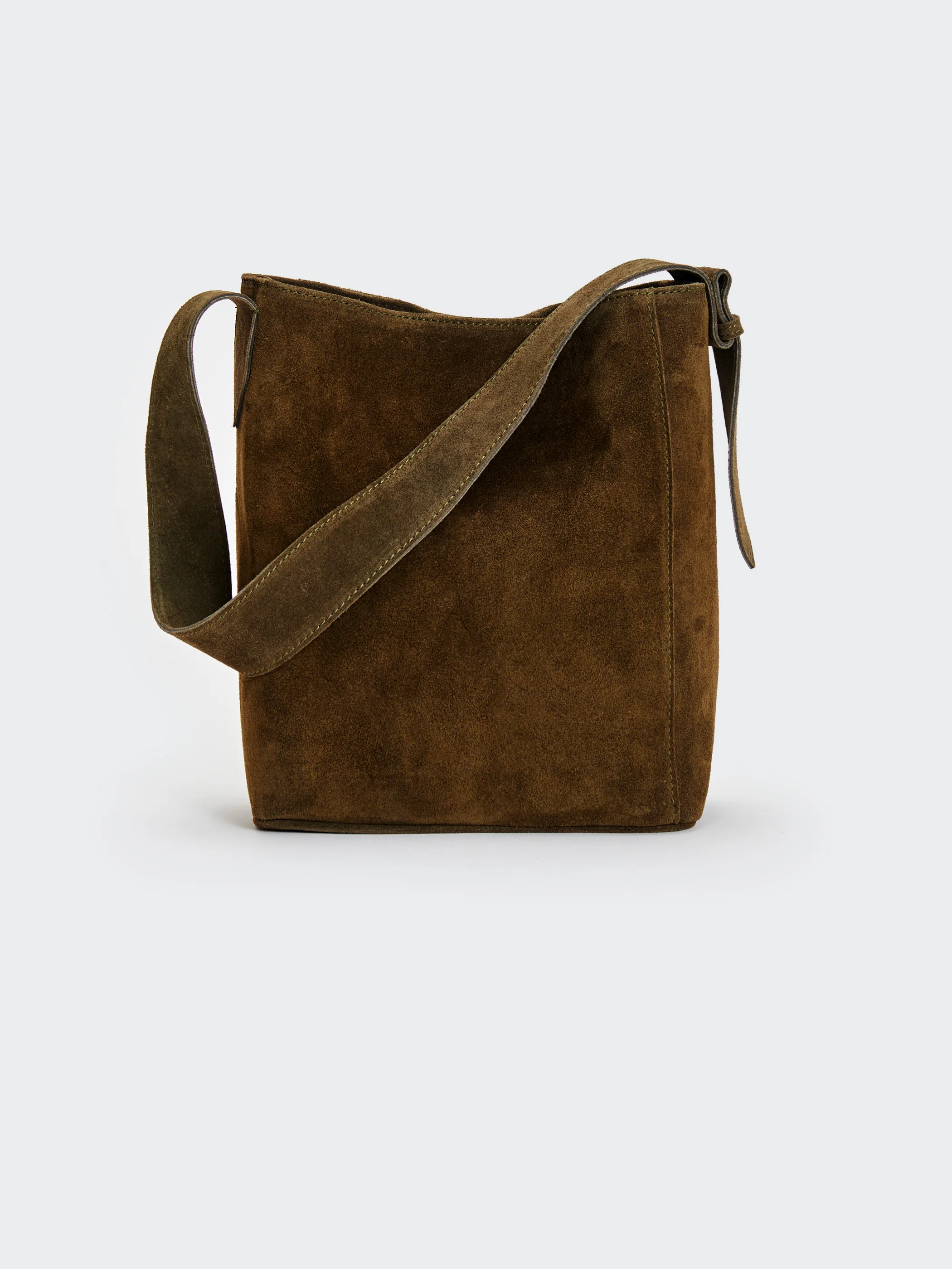 Borsa Secchiello in Pelle Scamosciata - Image 3