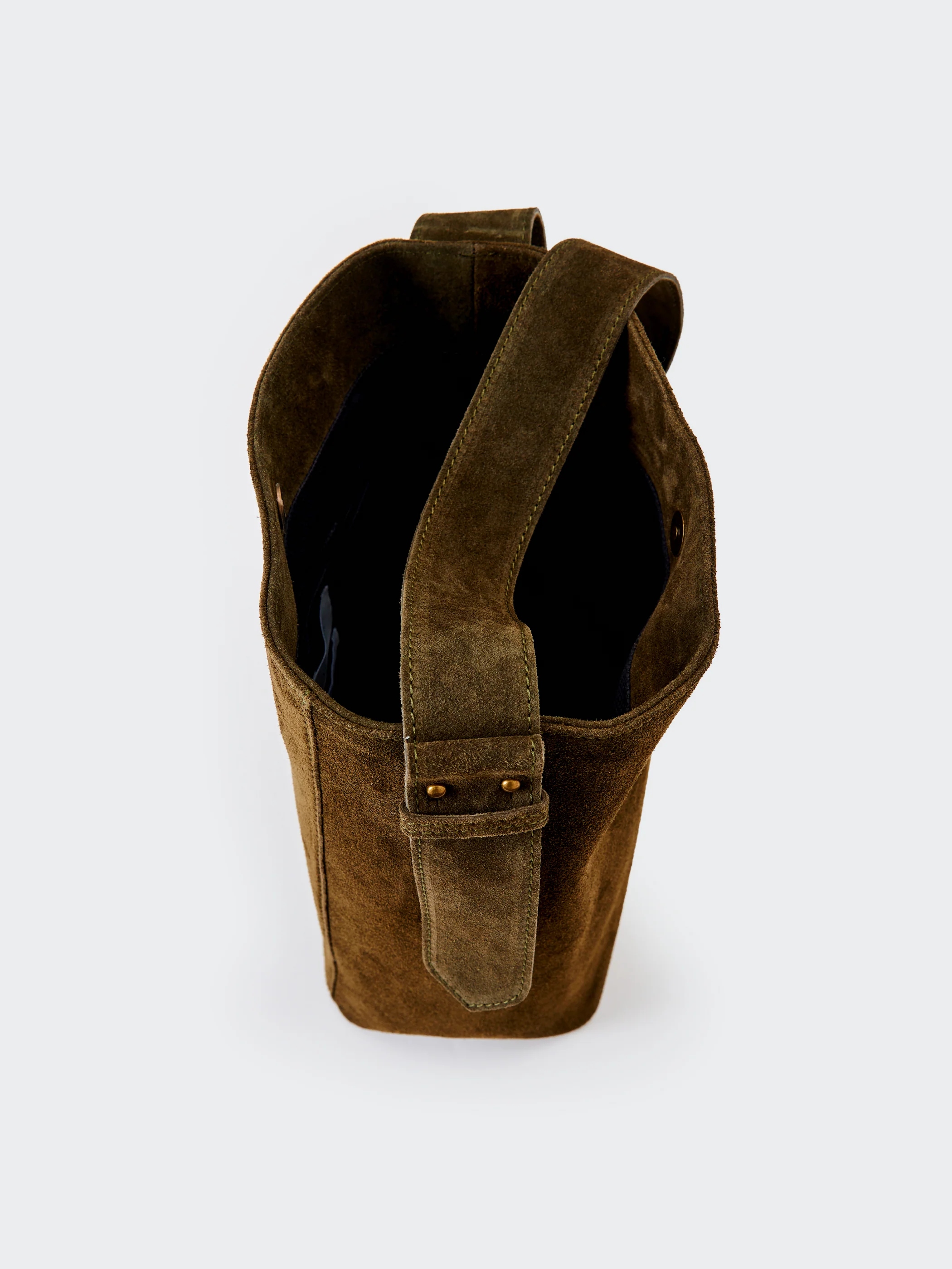 Borsa Secchiello in Pelle Scamosciata - Image 4