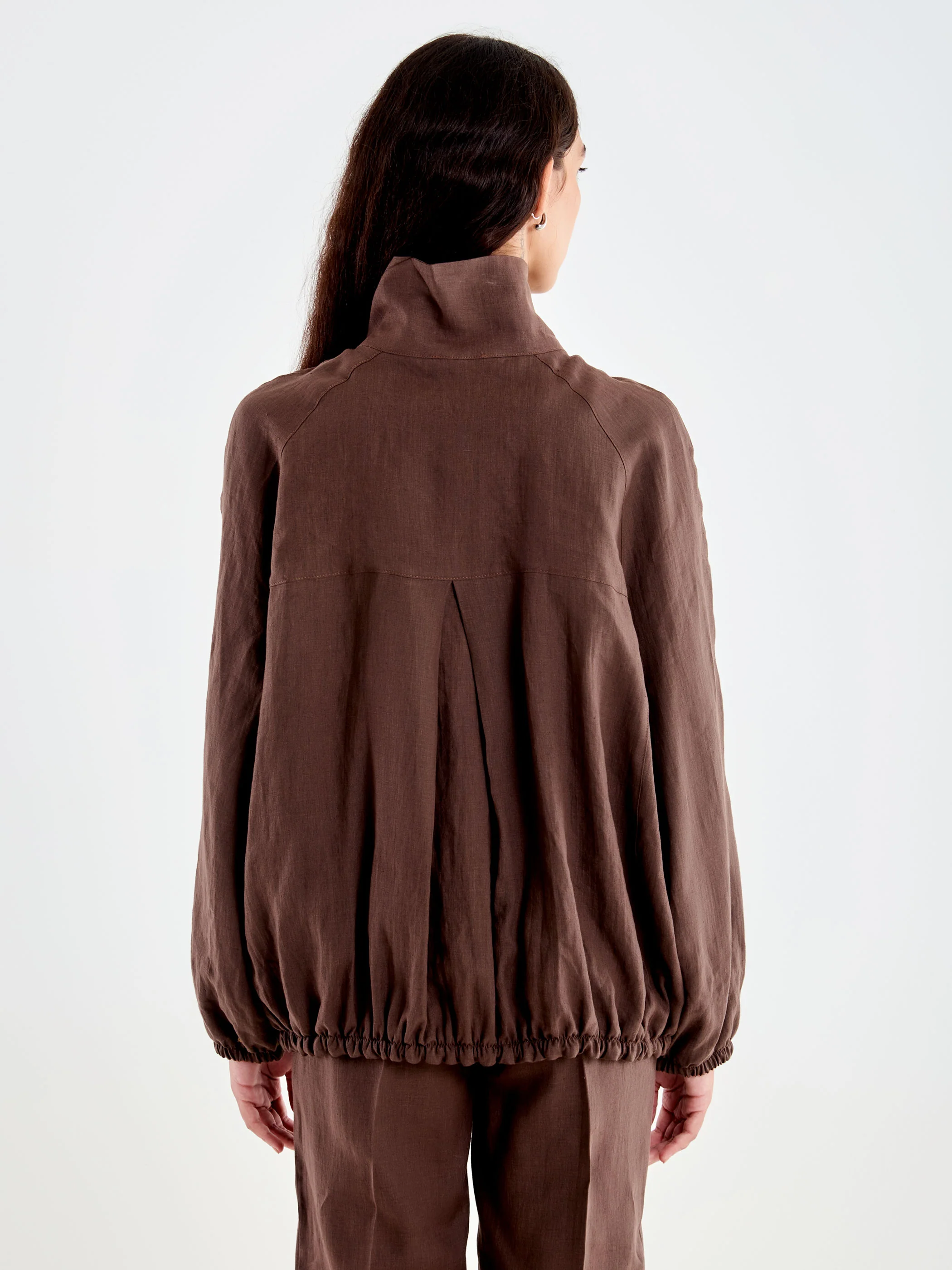 Camicia Bomber in Lino - Image 2