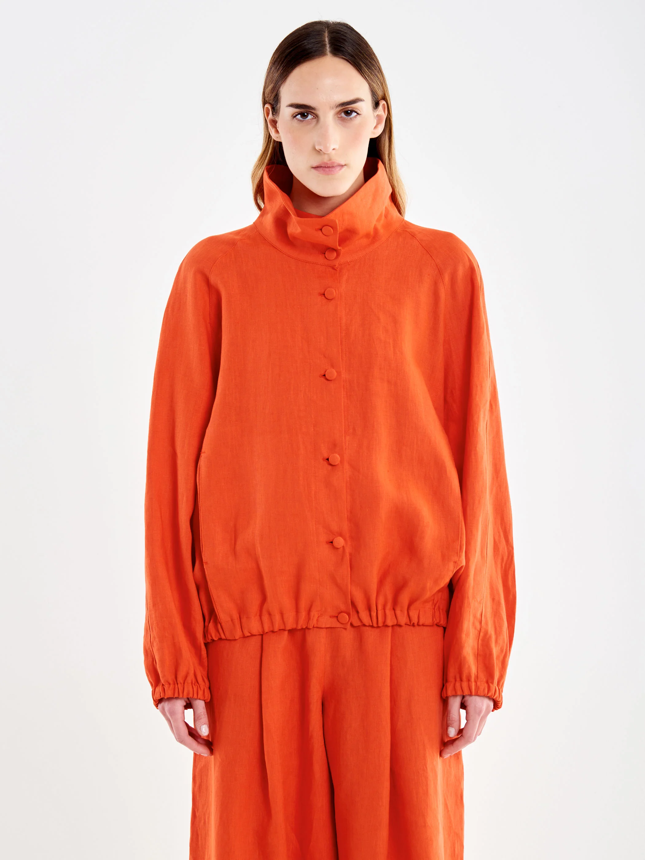 Camicia Bomber in Lino - Image 2