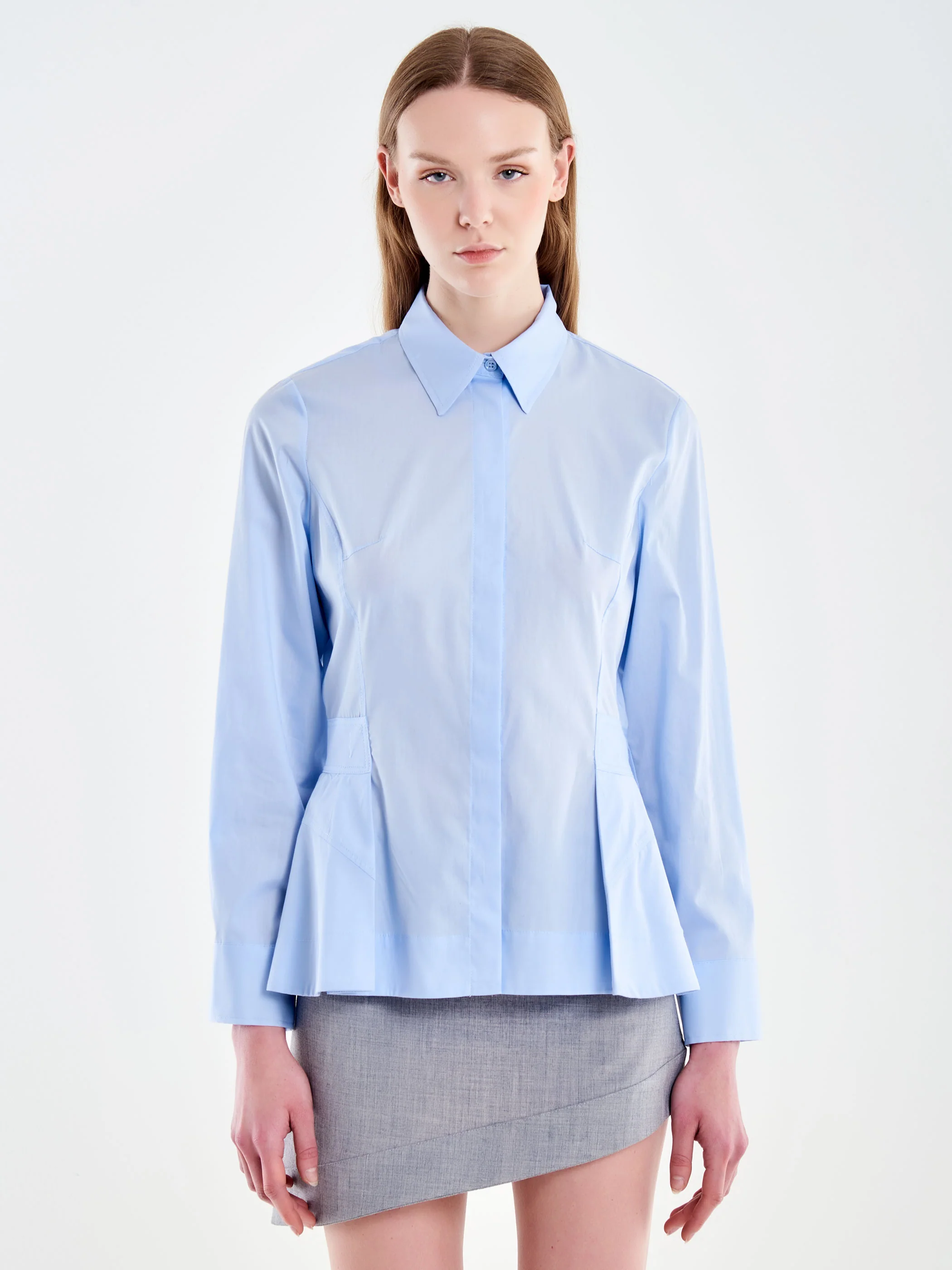 Camicia con Peplo Strutturato - Image 2