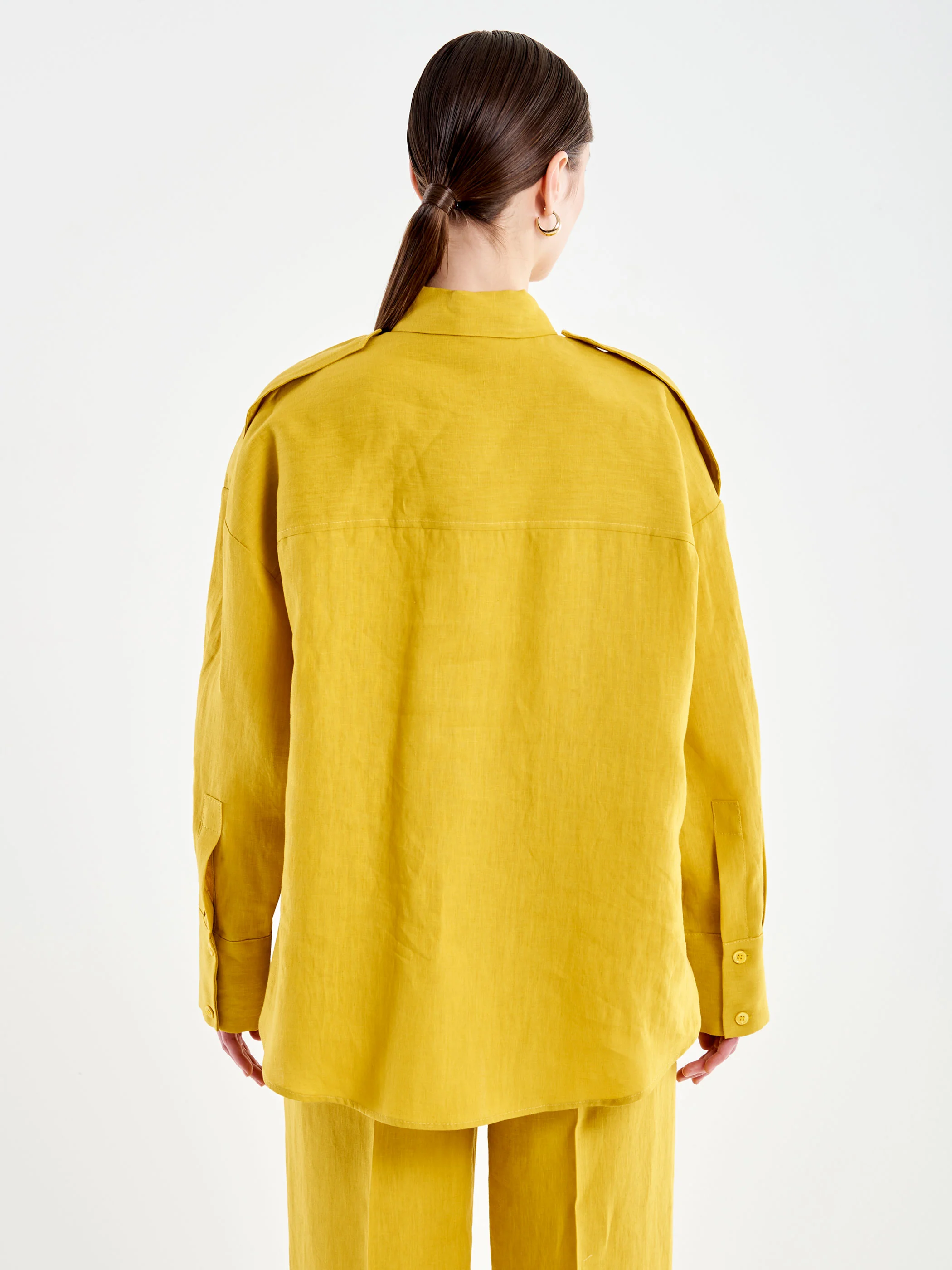 Camicia in Lino con Mostrine - Image 3