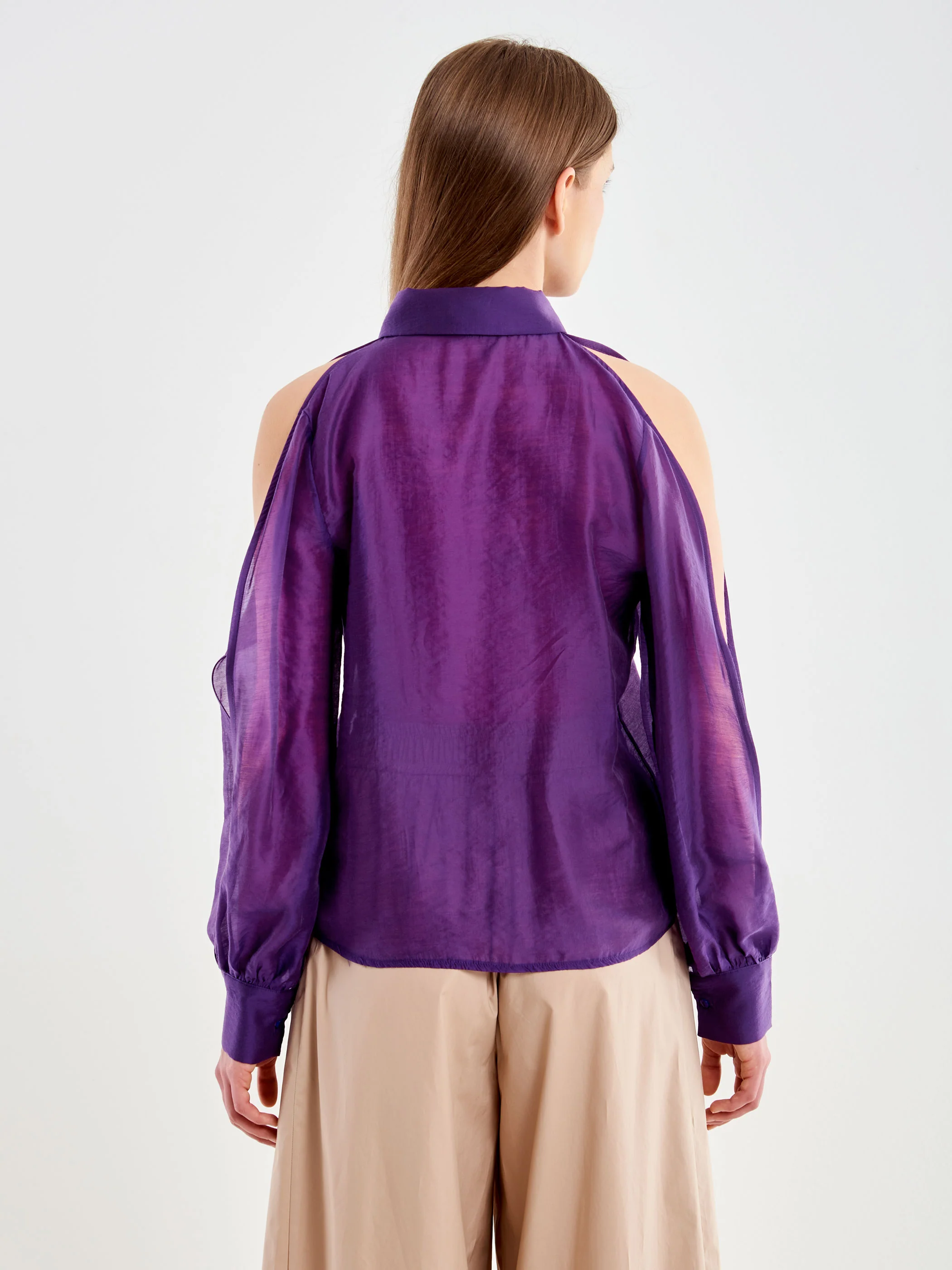 Camicia in Voile apertura Maniche - Image 3
