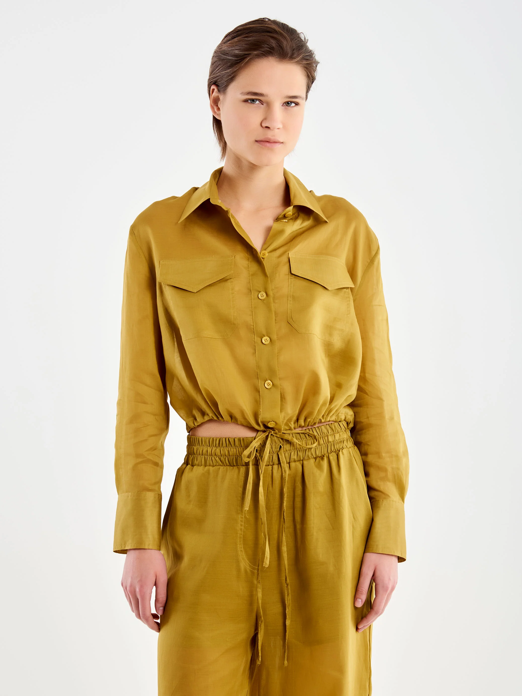 Camicia in Voile con Coulisse