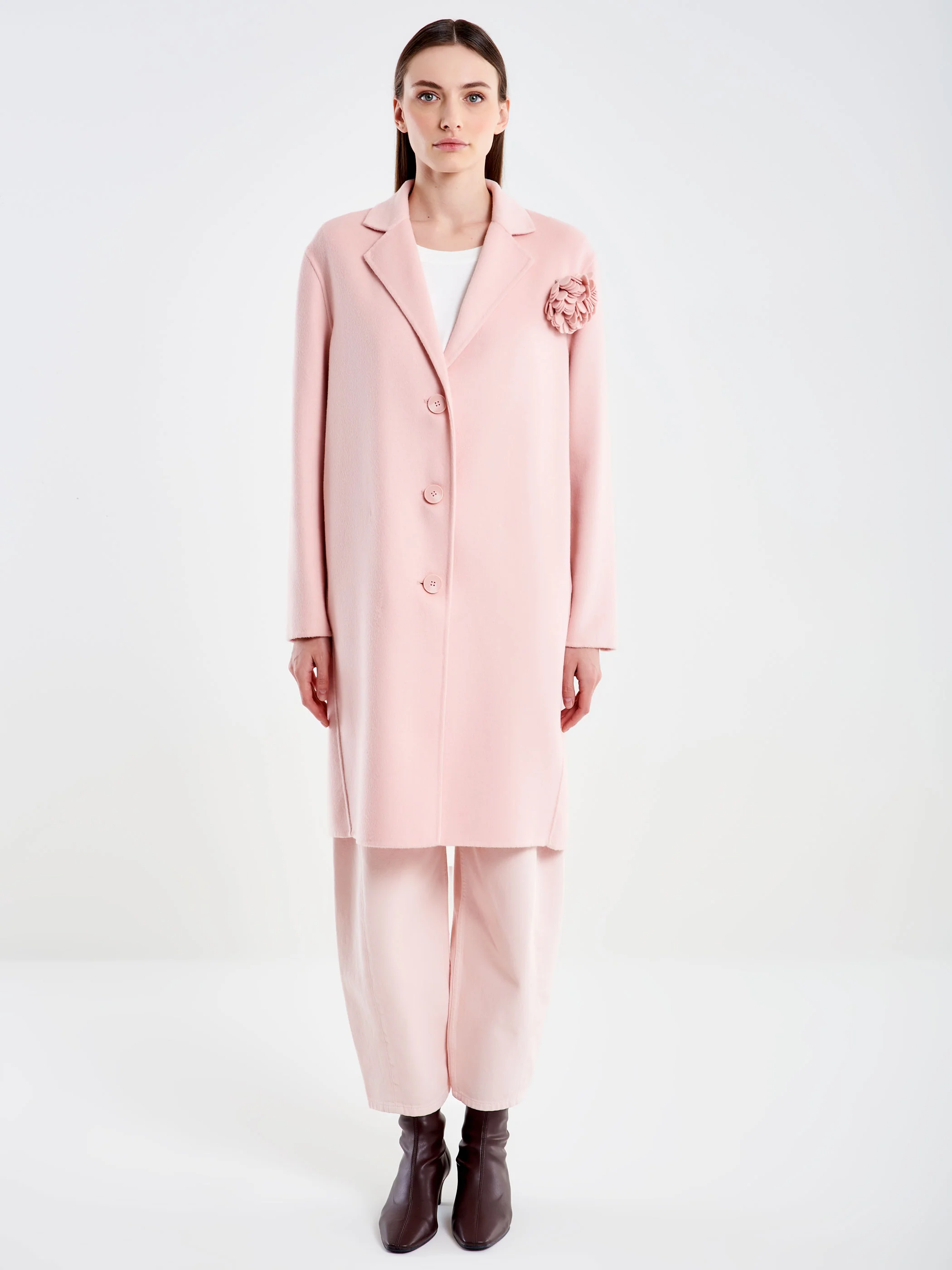 Cappotto Ovetto Rosa con Fiore - Image 2