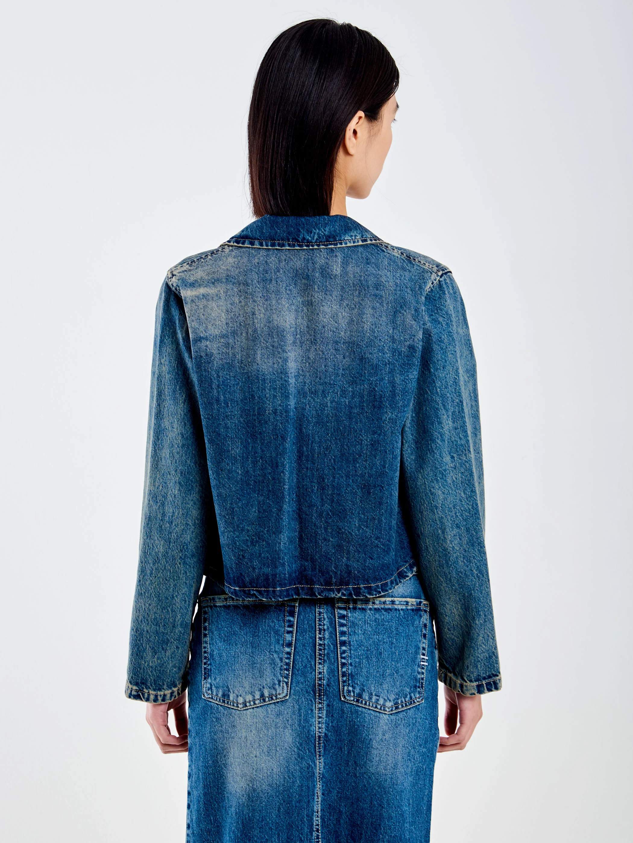 Giacca in Denim con Fiocchetti - Image 3