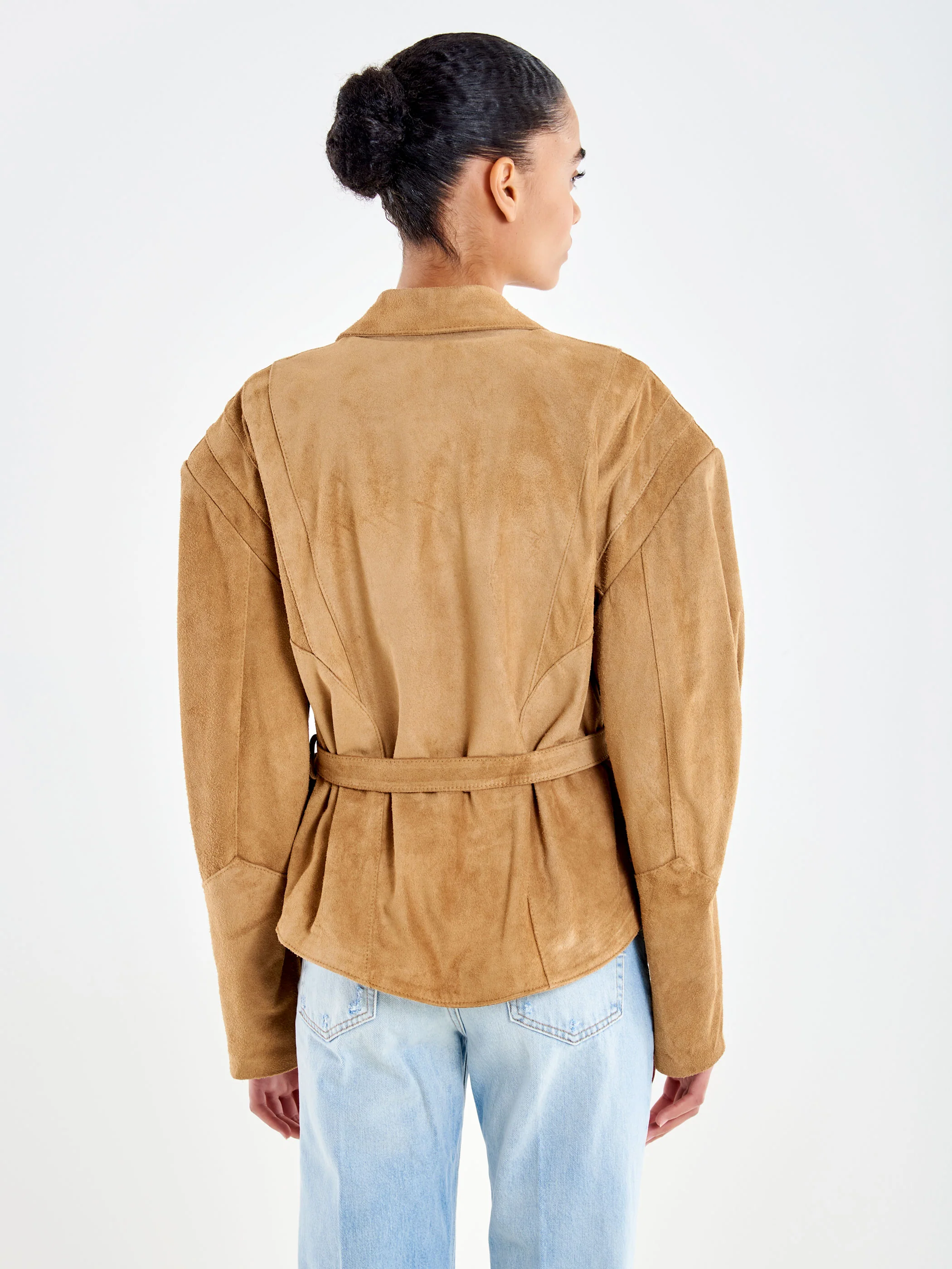 Giacca Kimono in Vera Pelle - Image 3