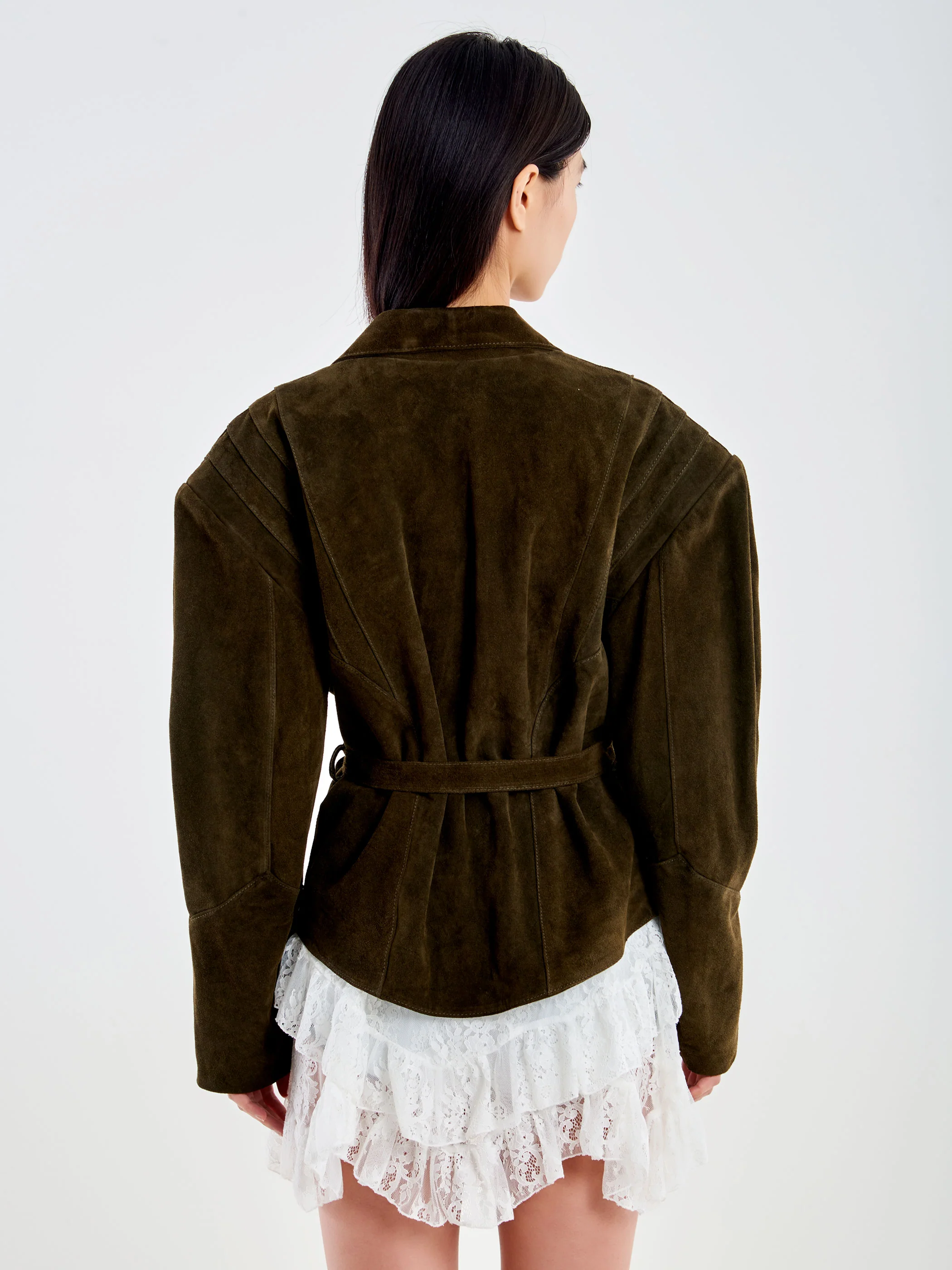 Giacca Kimono in Vera Pelle - Image 3