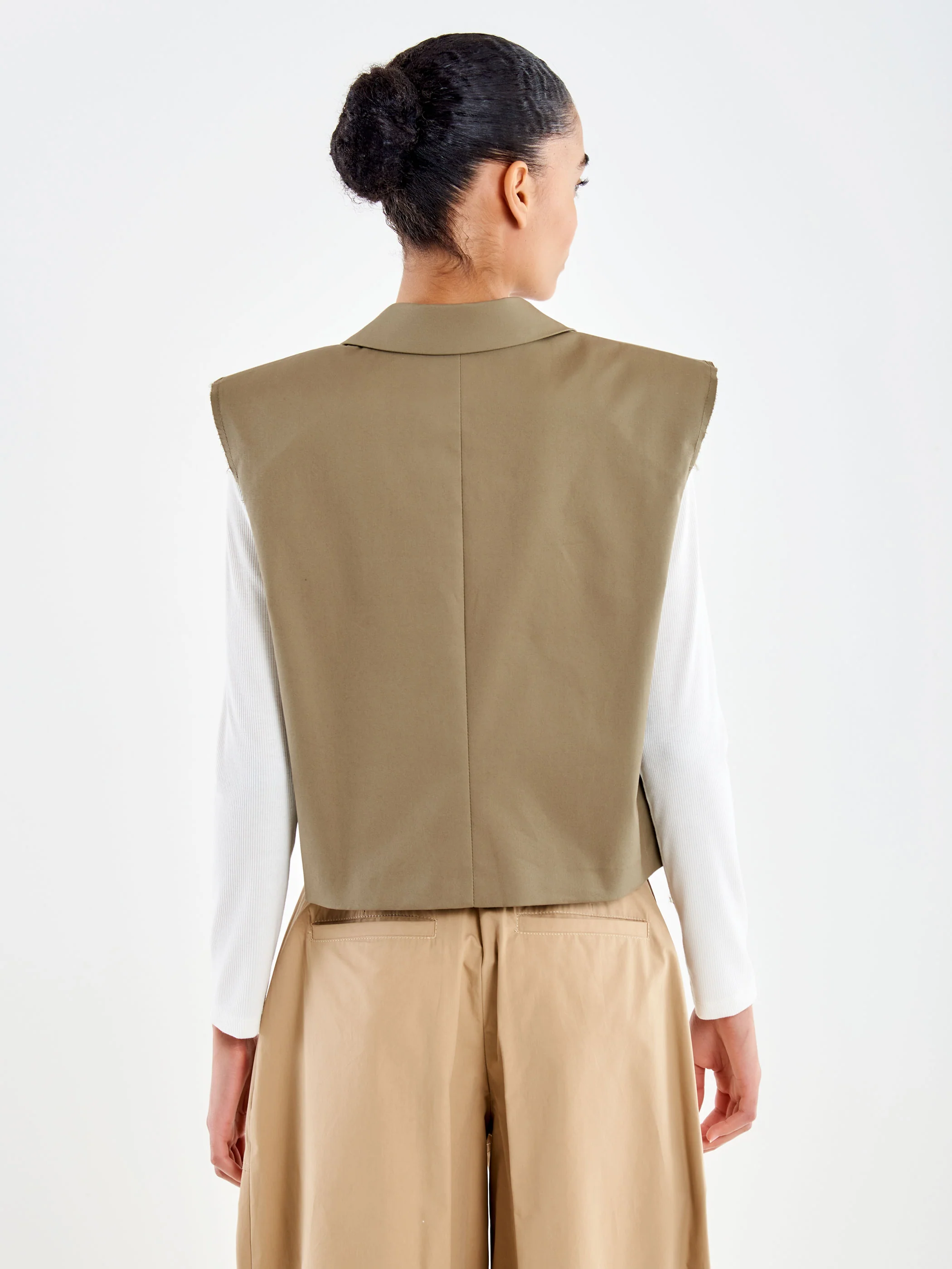 Gilet Spalle Over Cropped - Image 3