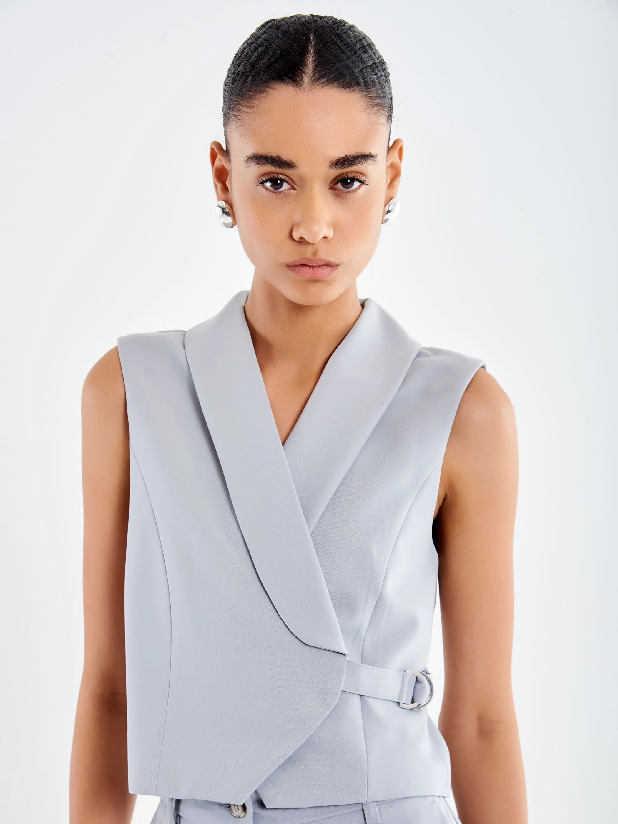 Gillet Smanicato con Cinturino