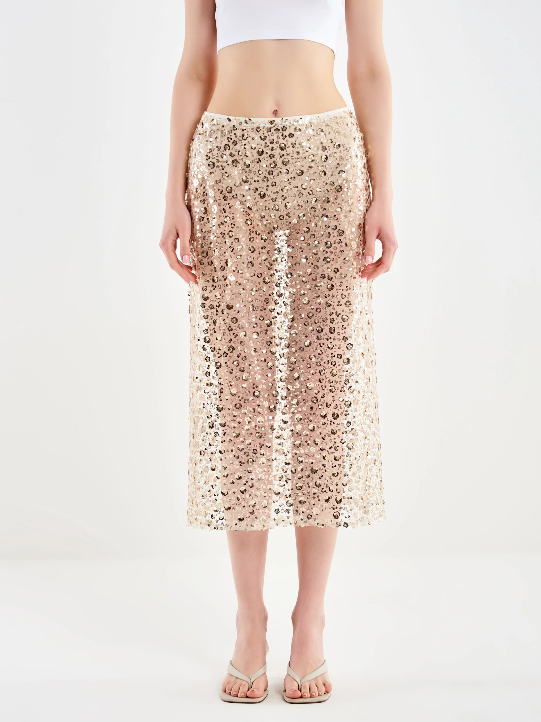 Gonna Midi con Tulle e Coulotte - Image 2