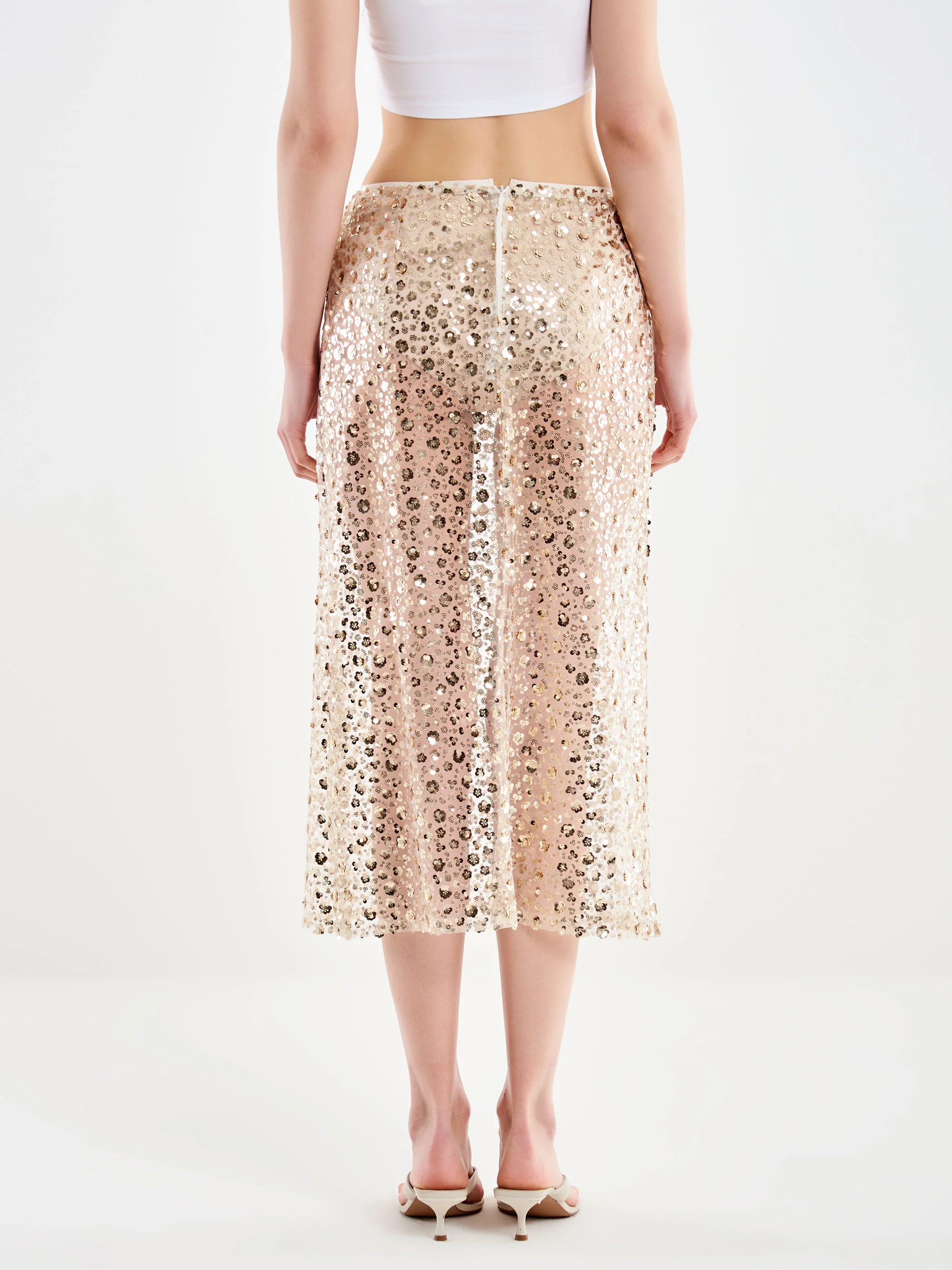 Gonna Midi con Tulle e Coulotte - Image 3