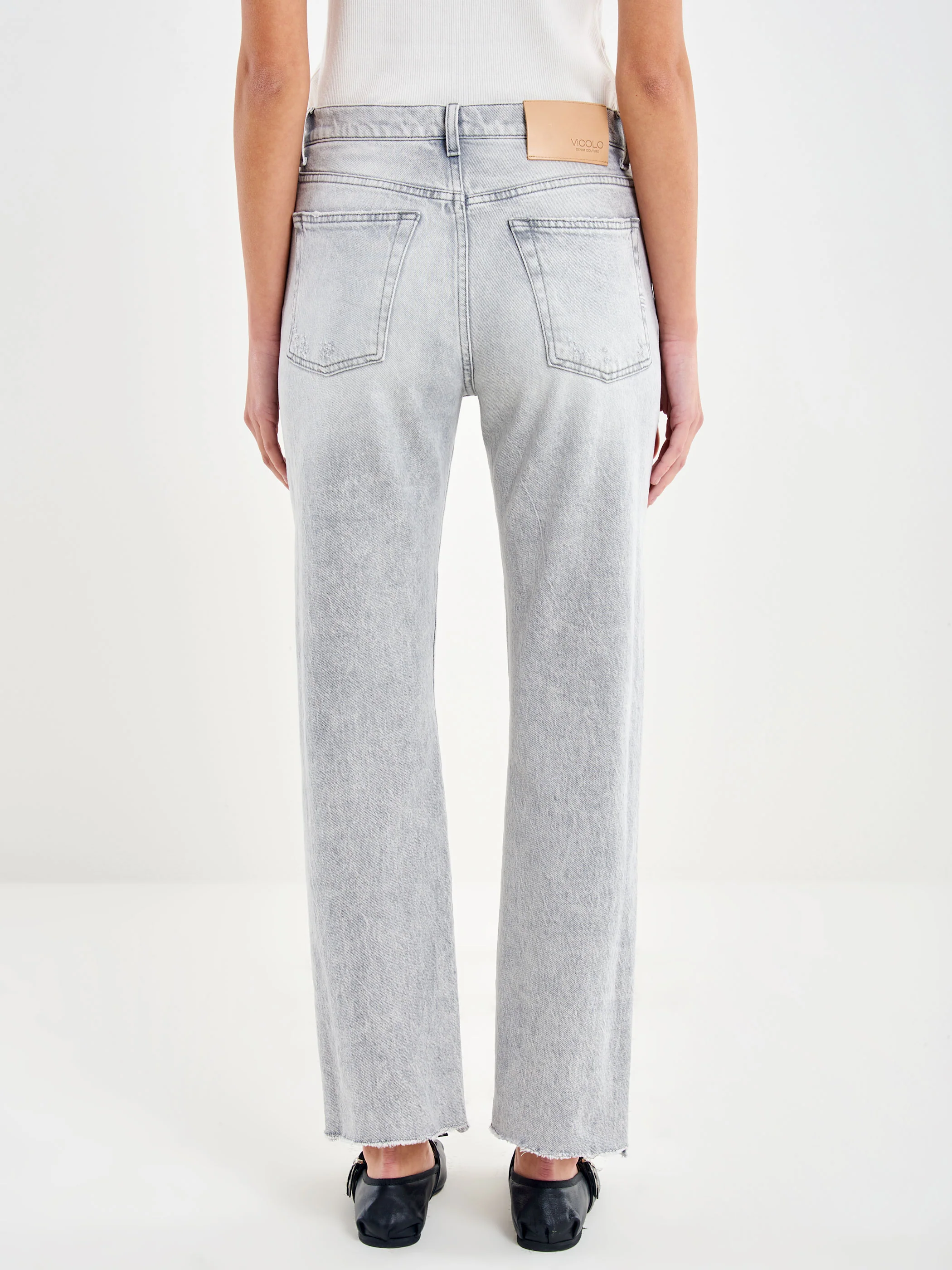 Jeans Bella Mom Fit Grigio - Image 3