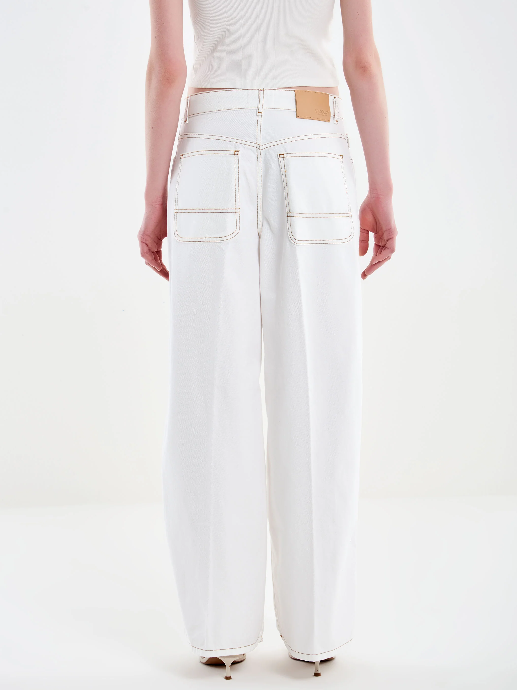 Jeans Cheryl Wide Leg Bianco - Image 3