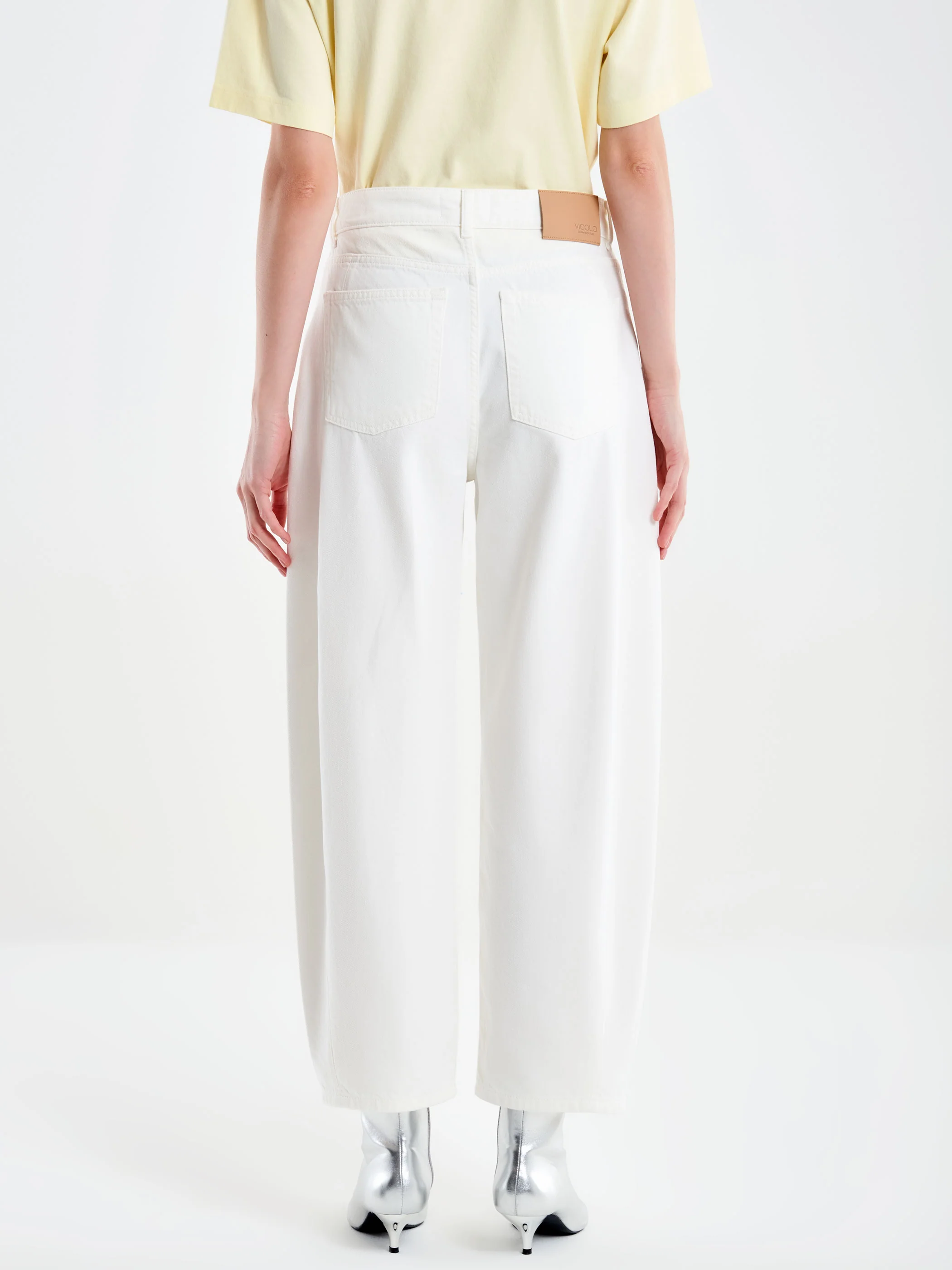 Jeans Chiara Barrel Bianco - Image 3