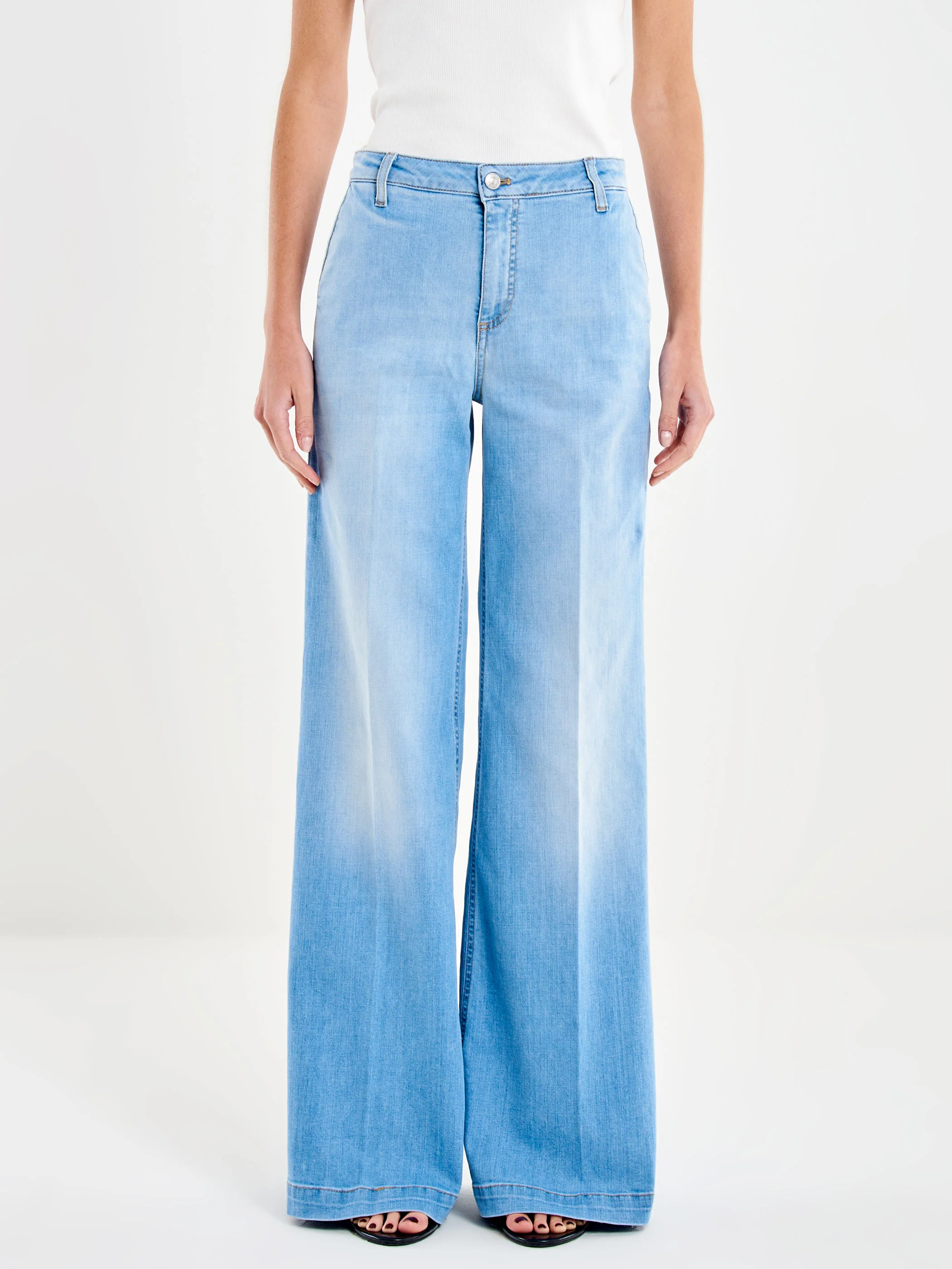 Jeans Elena Wide Leg Chiaro - Image 2