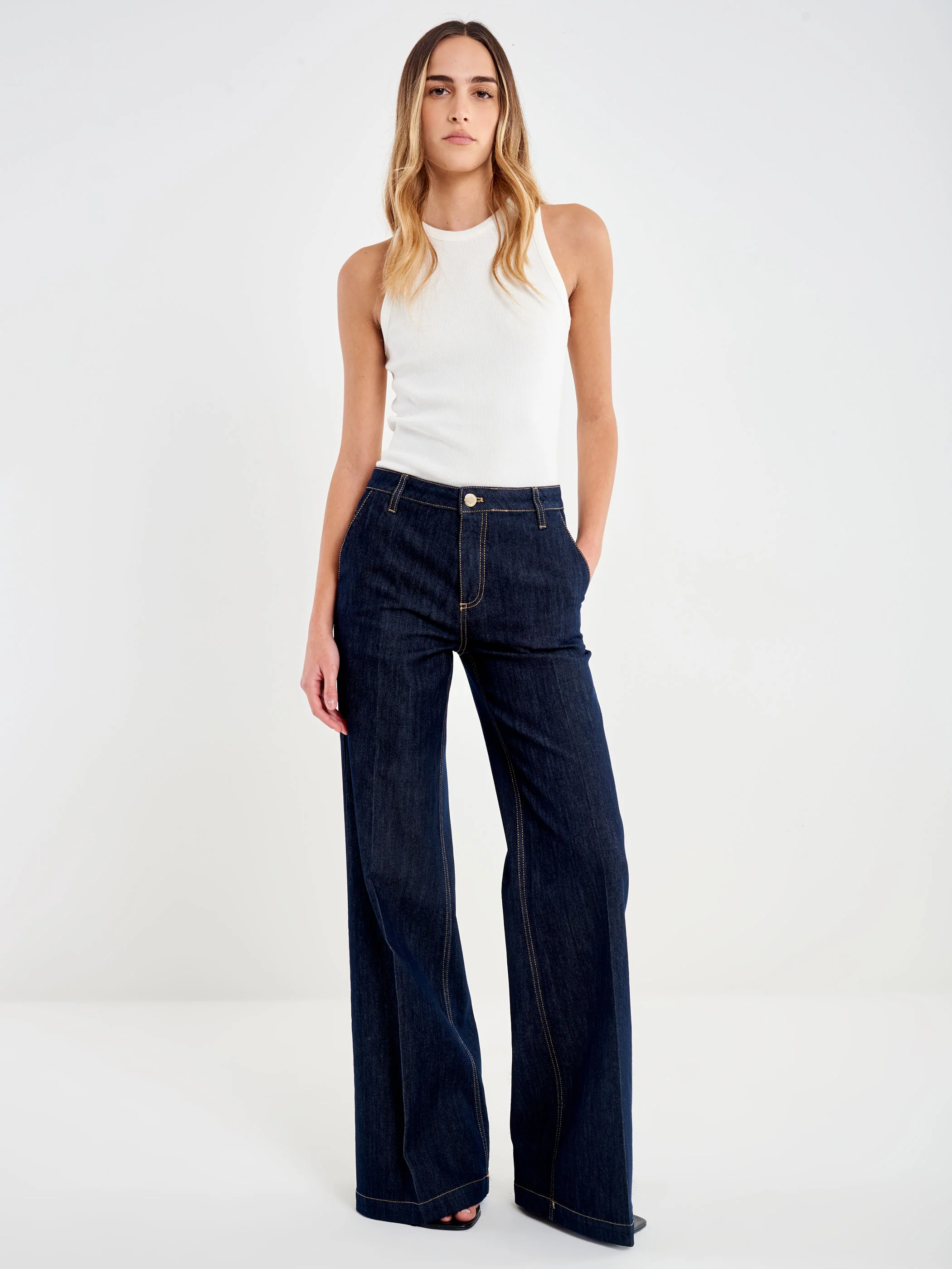 Jeans Elena Wide Leg Rinse