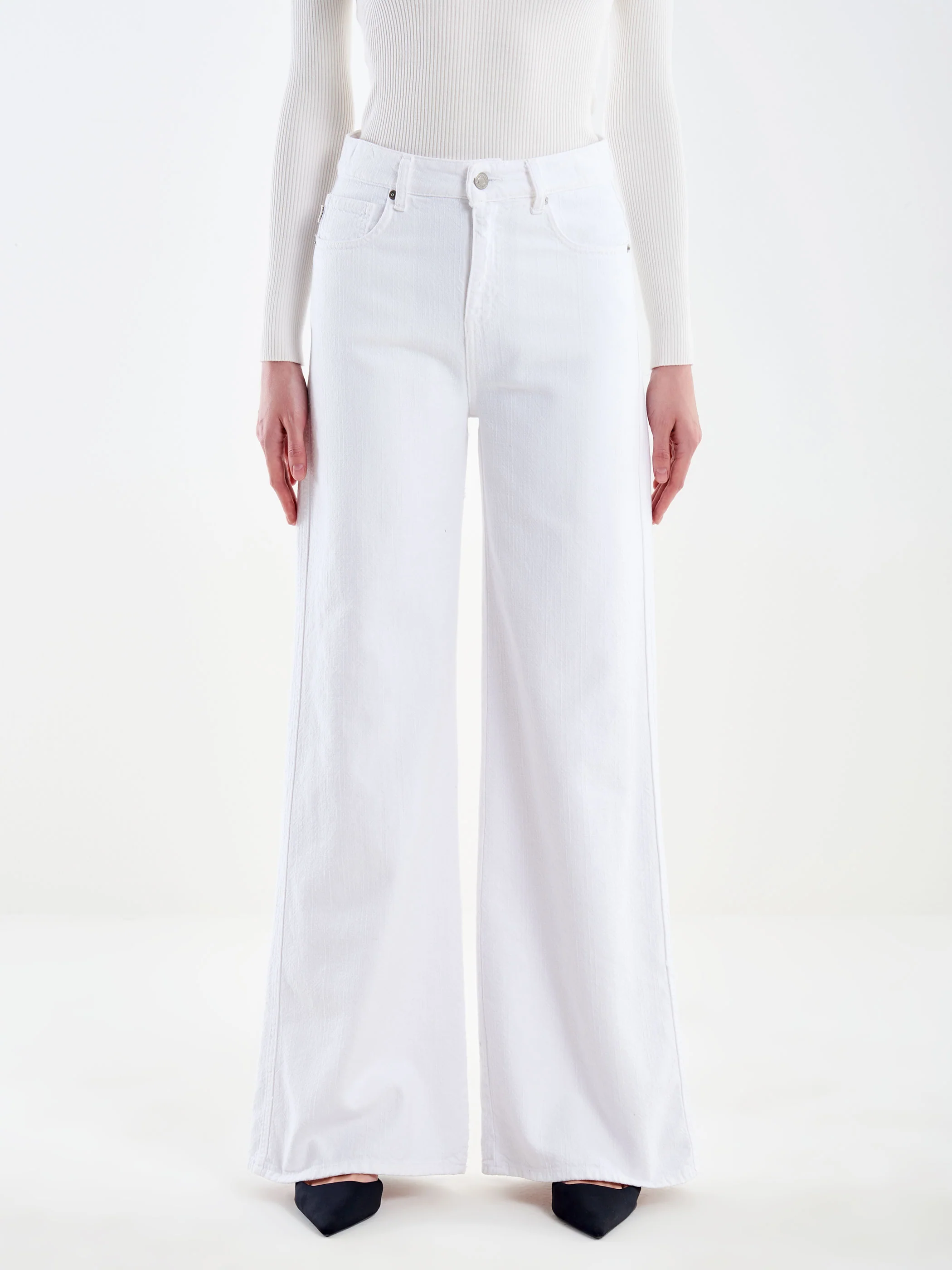 Jeans Kia con Trama Bianco - Image 2
