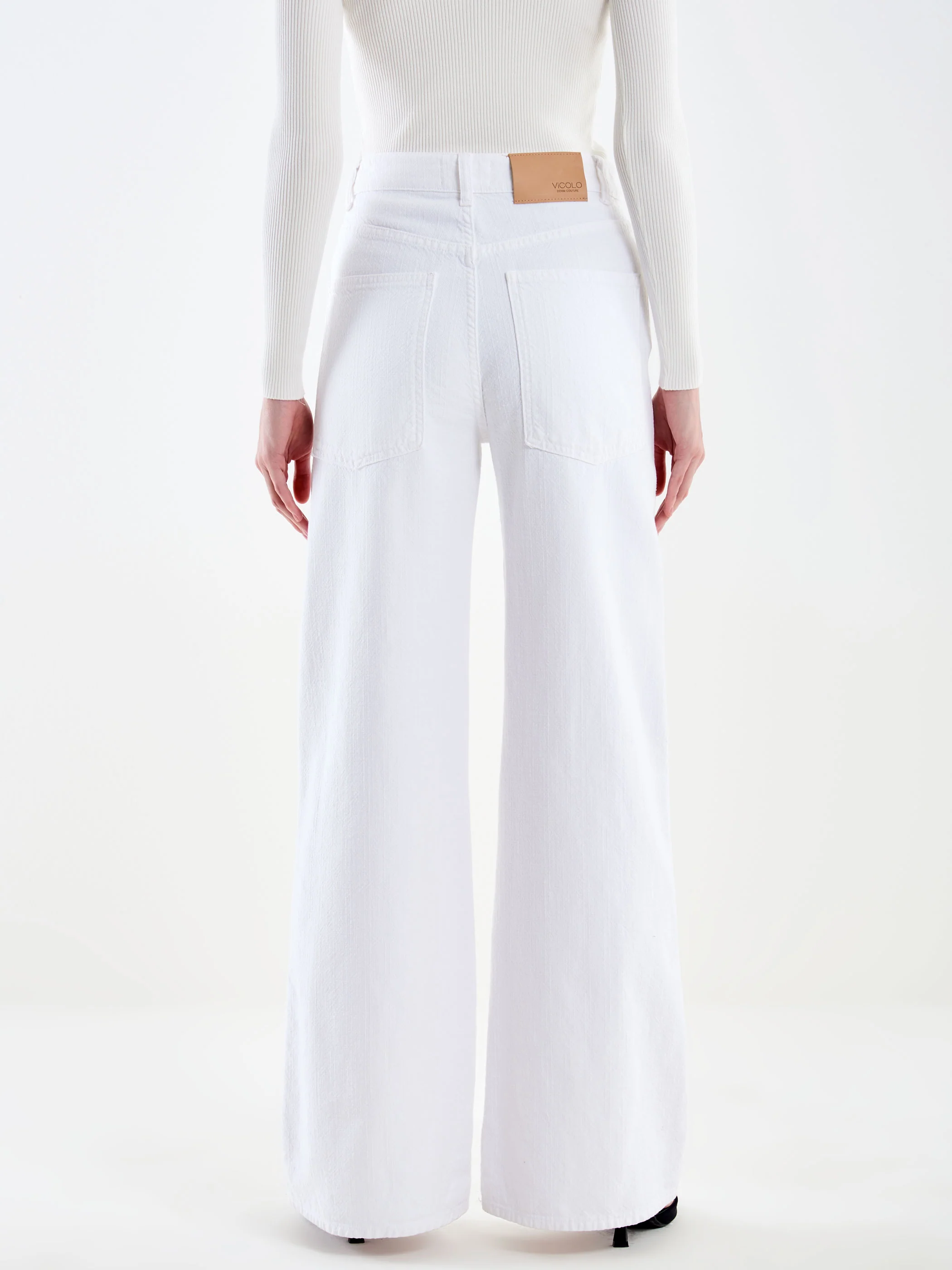 Jeans Kia con Trama Bianco - Image 3