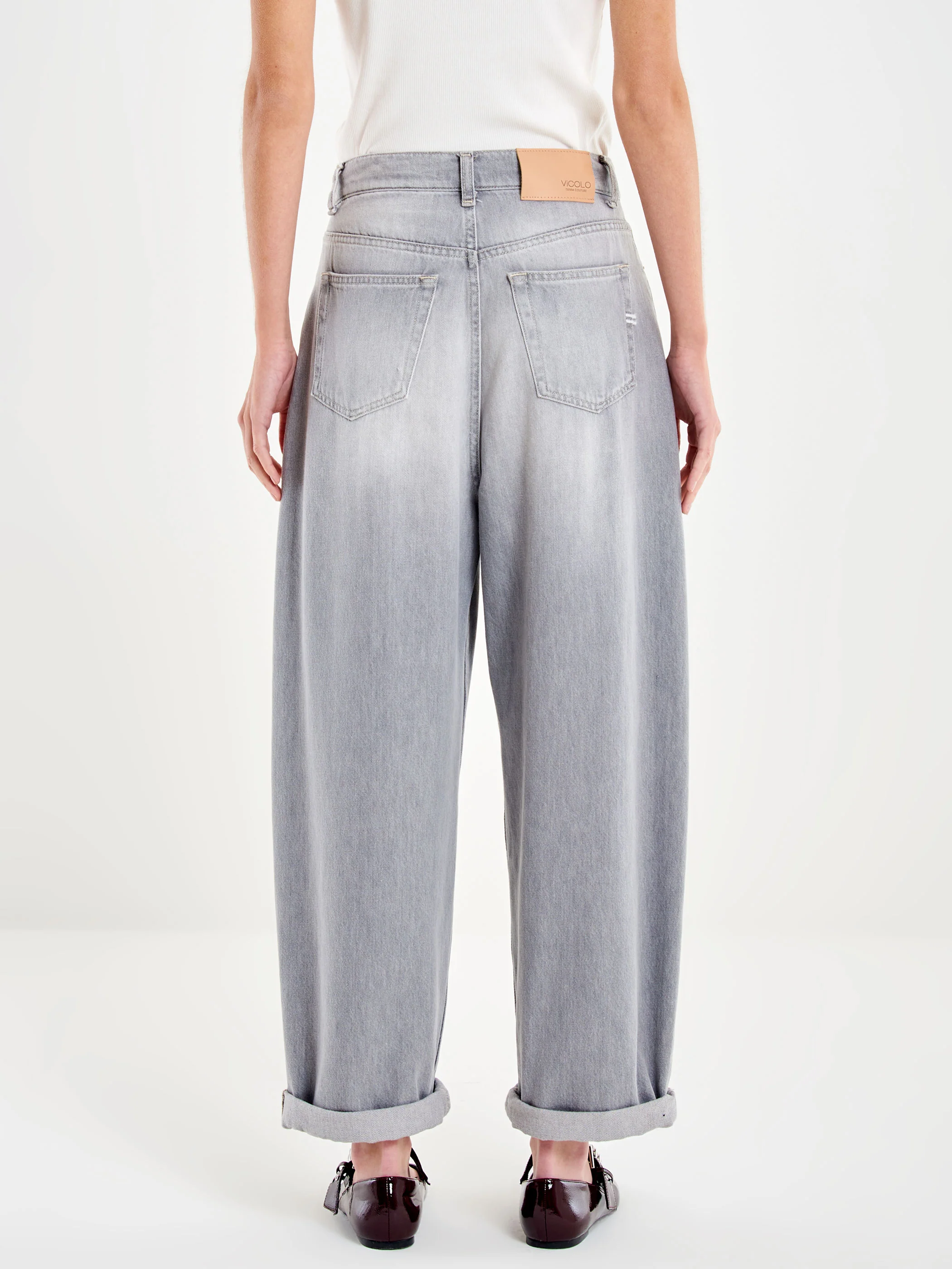 Jeans Laila Relaxed Fit Grigio - Image 3
