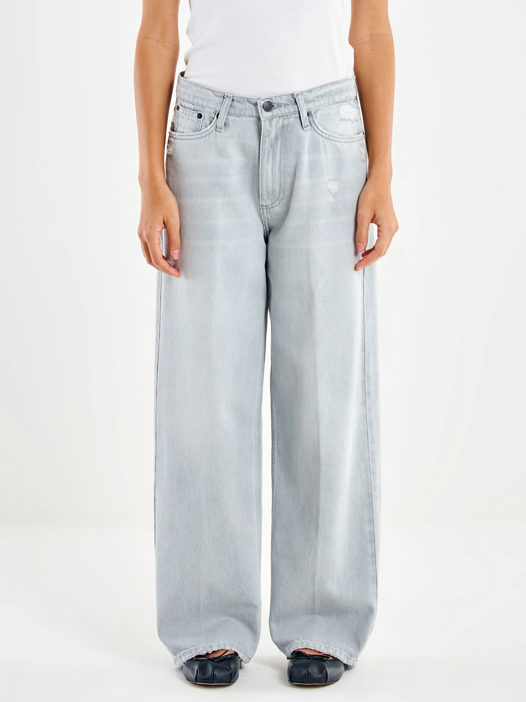 Jeans Xenobia Grigio Wide Leg - Image 2