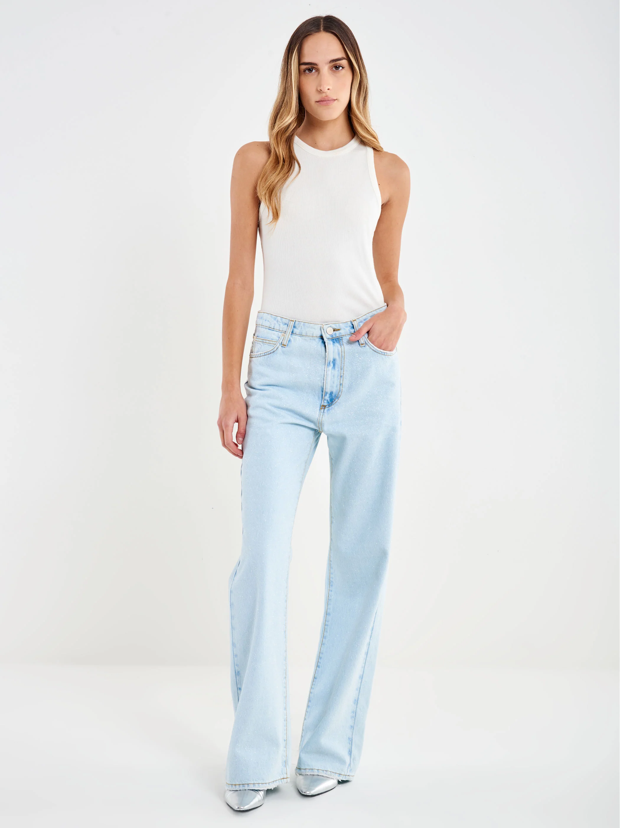 Jeans Zeno Chiaro con Glitter