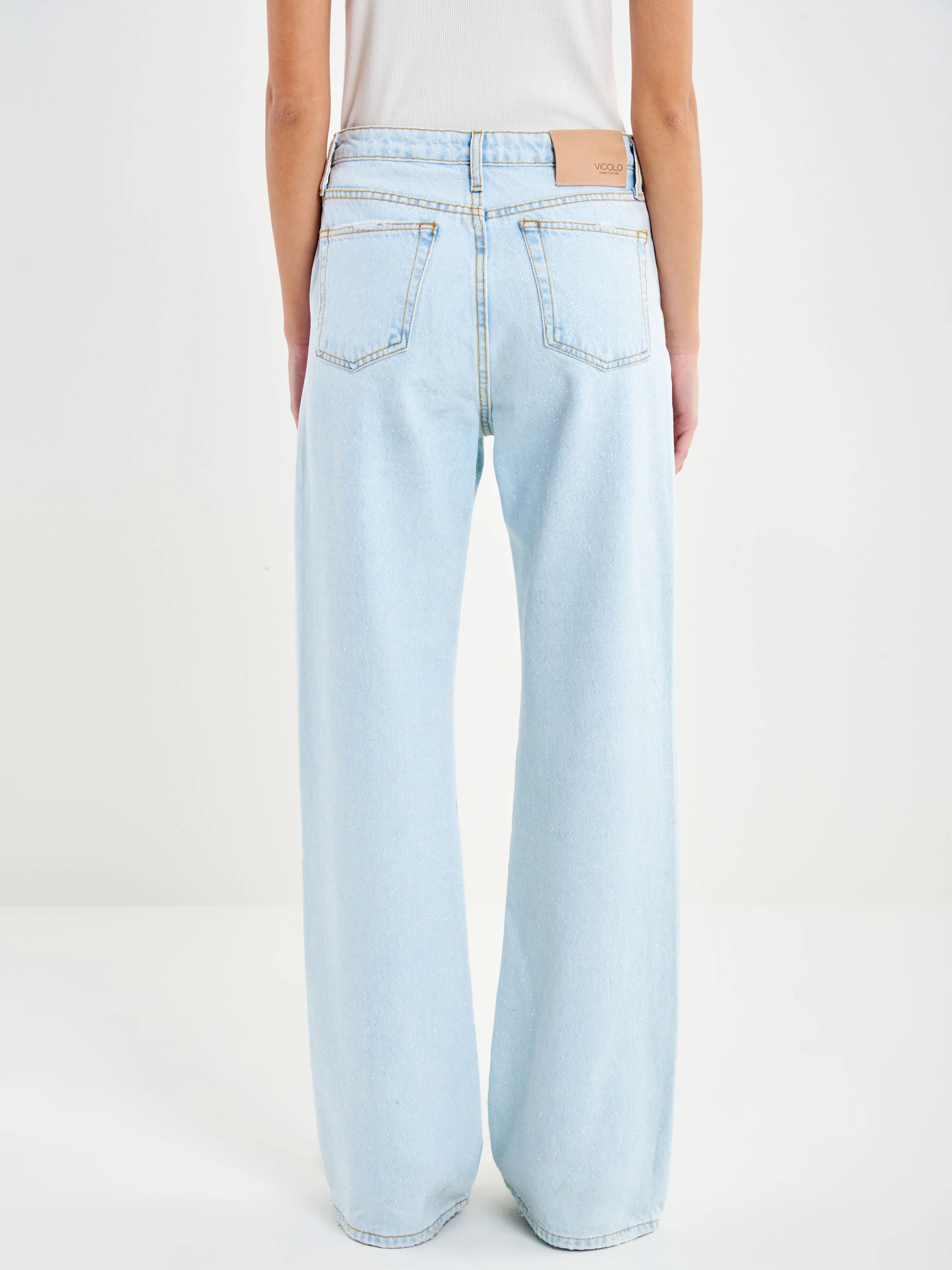 Jeans Zeno Chiaro con Glitter - Image 3