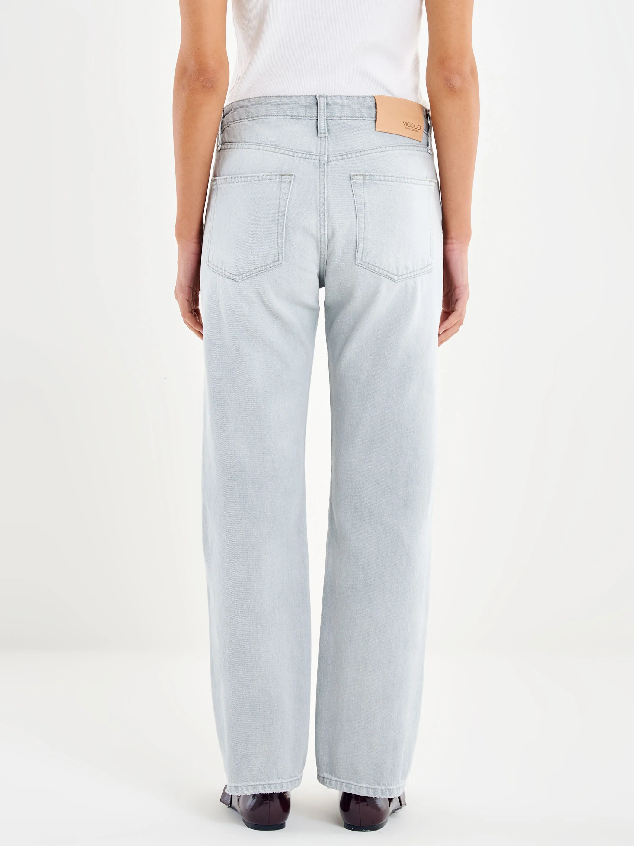 Jeans Zoe Bottoni Gioello Grigio - Image 3