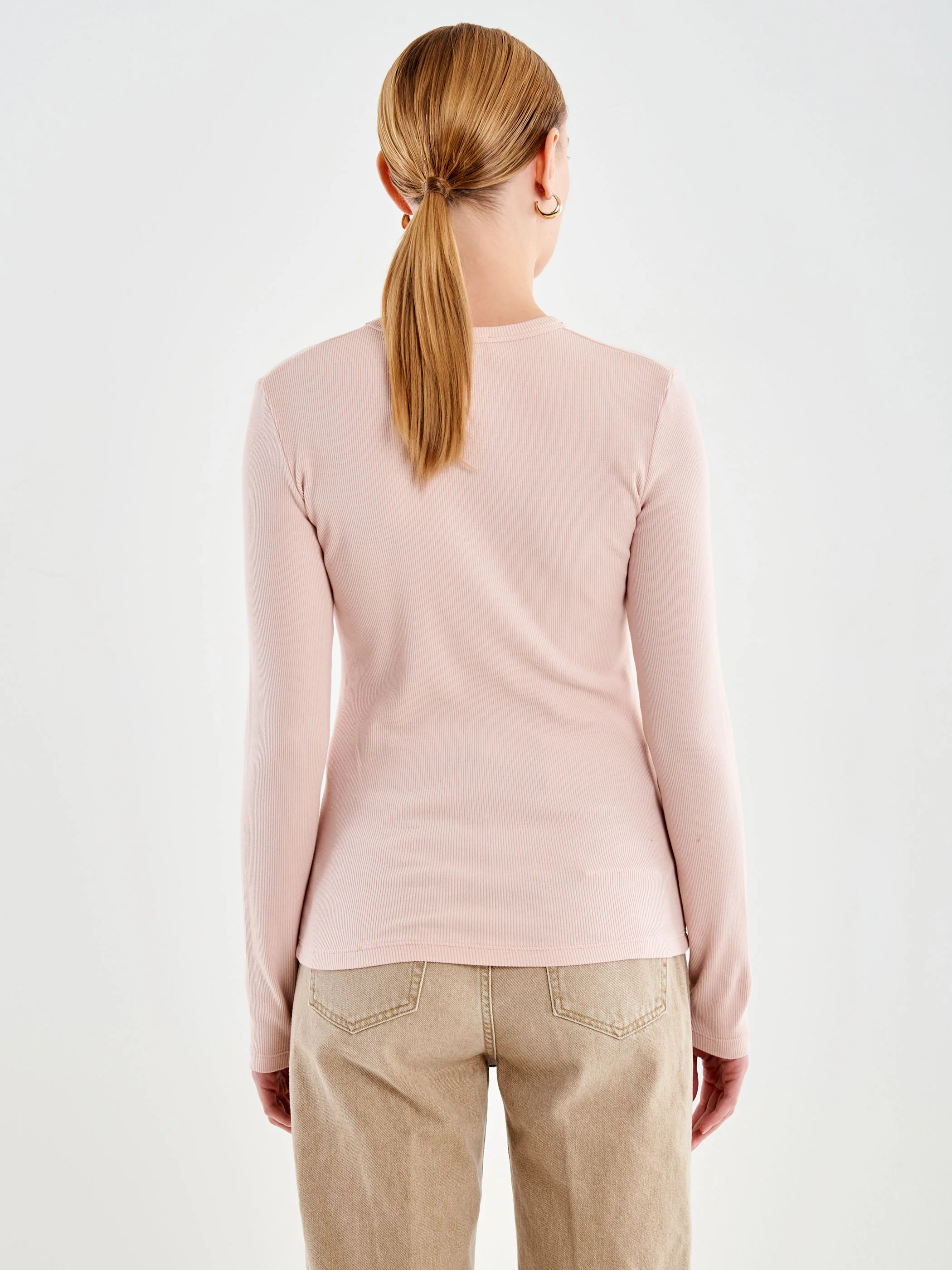 Maglia Girocollo a Costine - Image 3