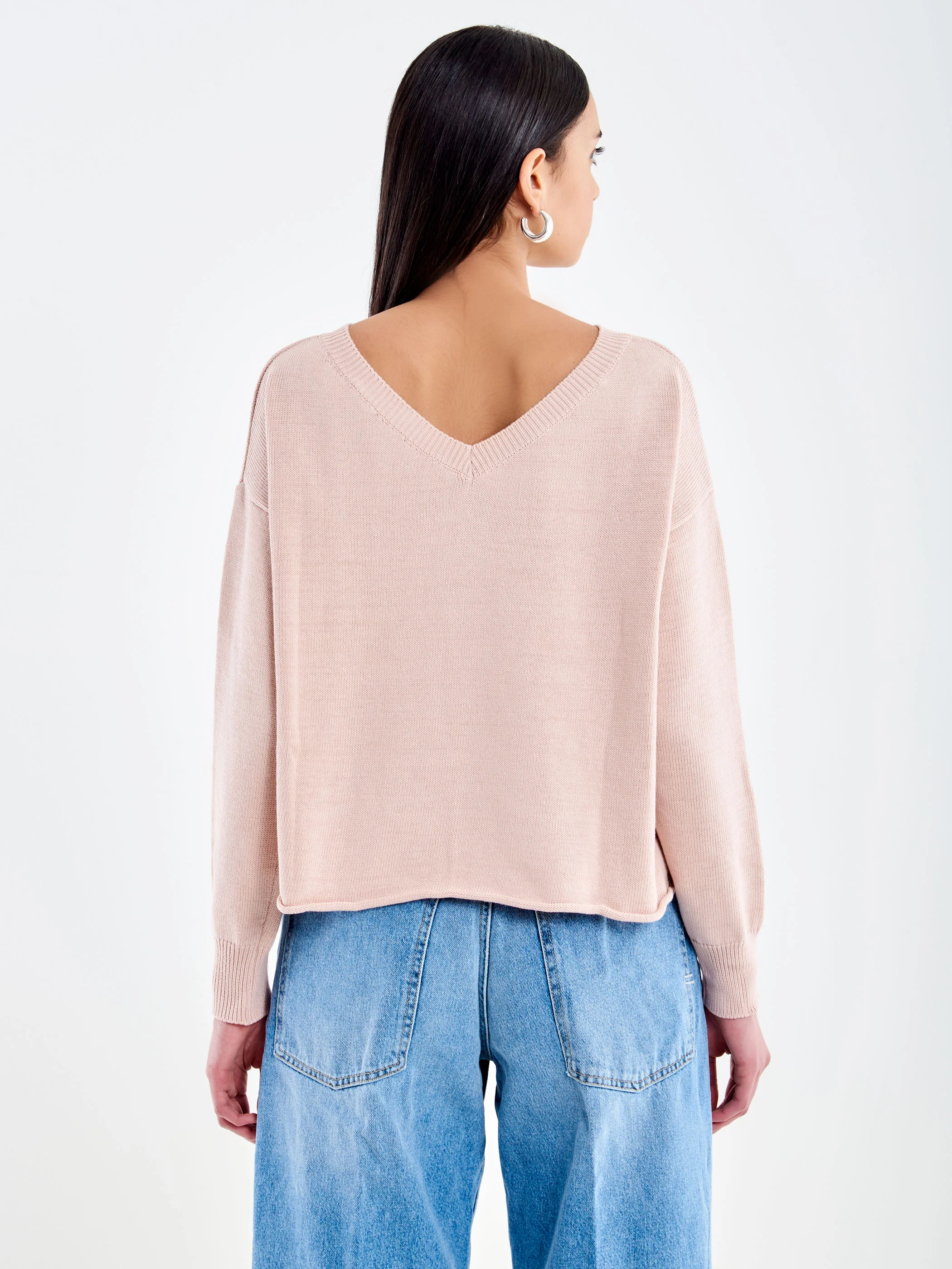 Maglia scollo a V con Borchie - Image 3