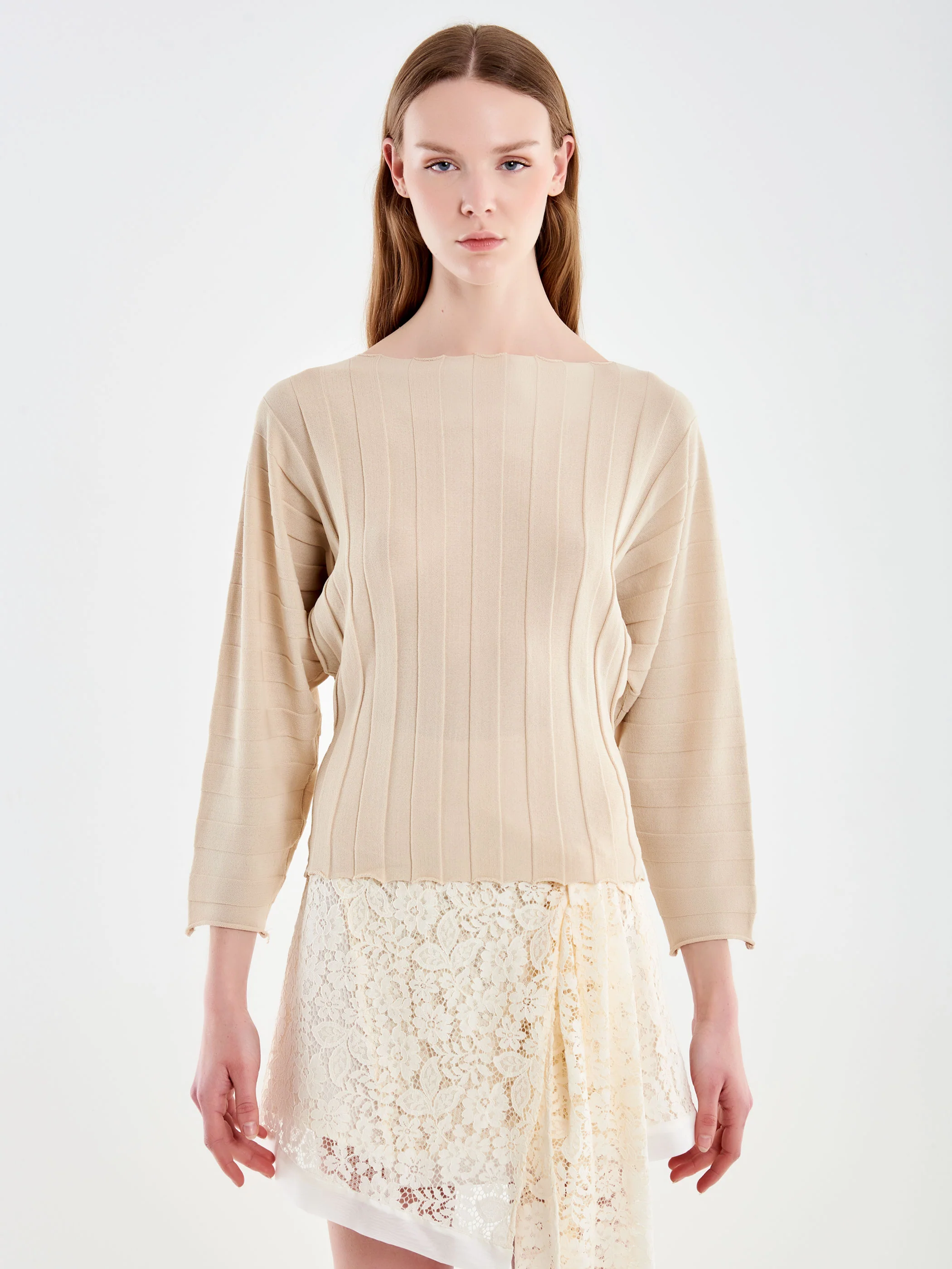 Maglia Sfiancata Costine Larghe - Image 2