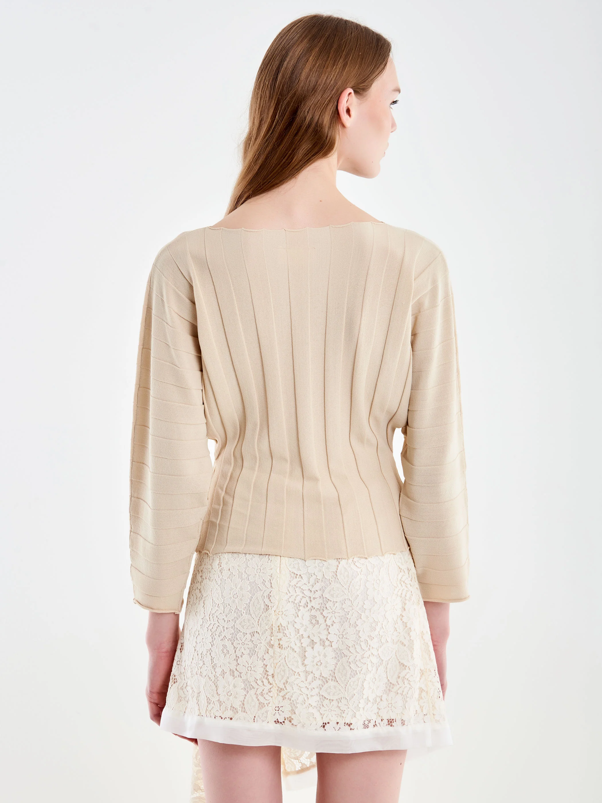 Maglia Sfiancata Costine Larghe - Image 3