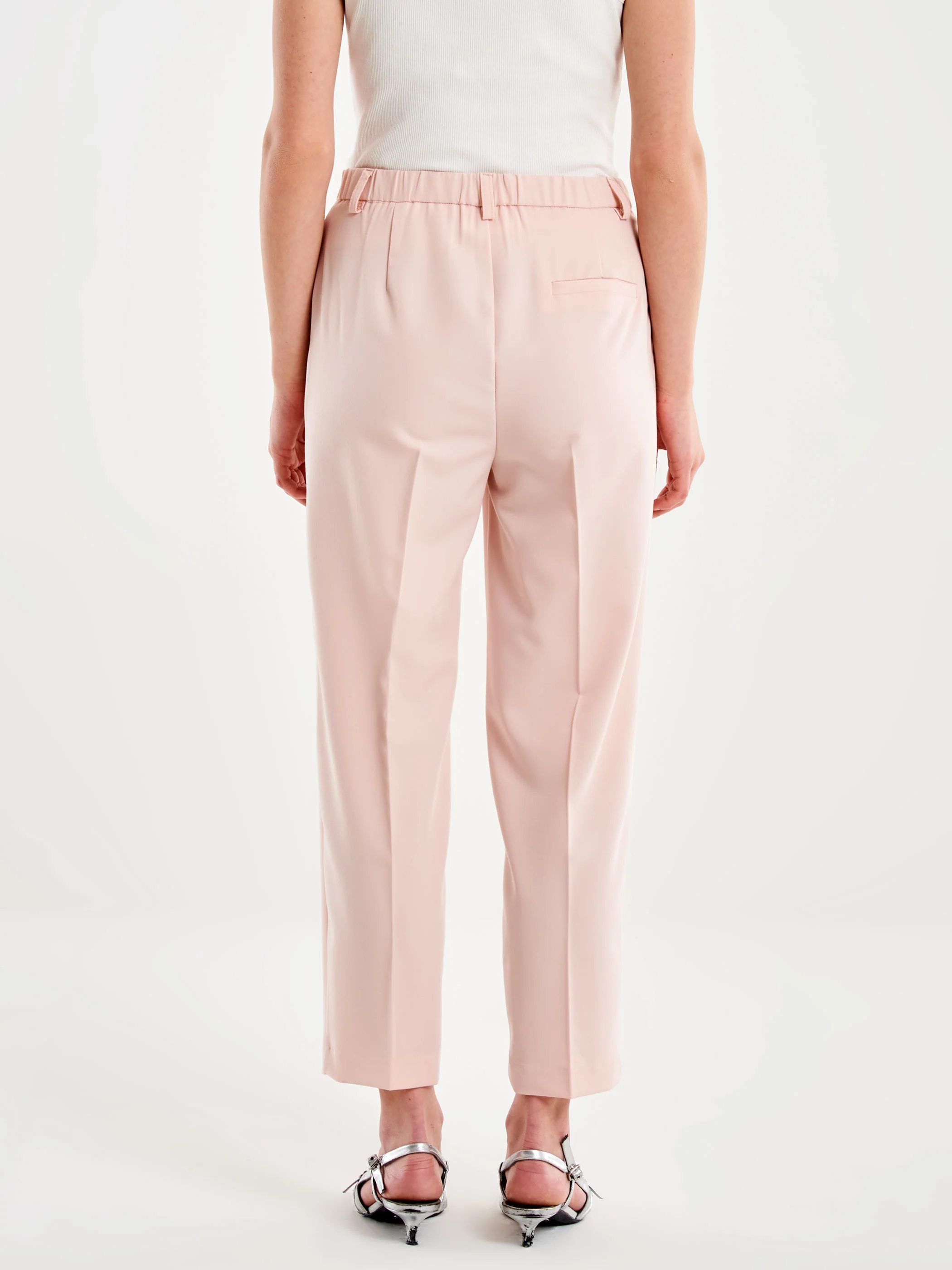 Pantalone a Sigaretta Elastico in Vita - Image 3