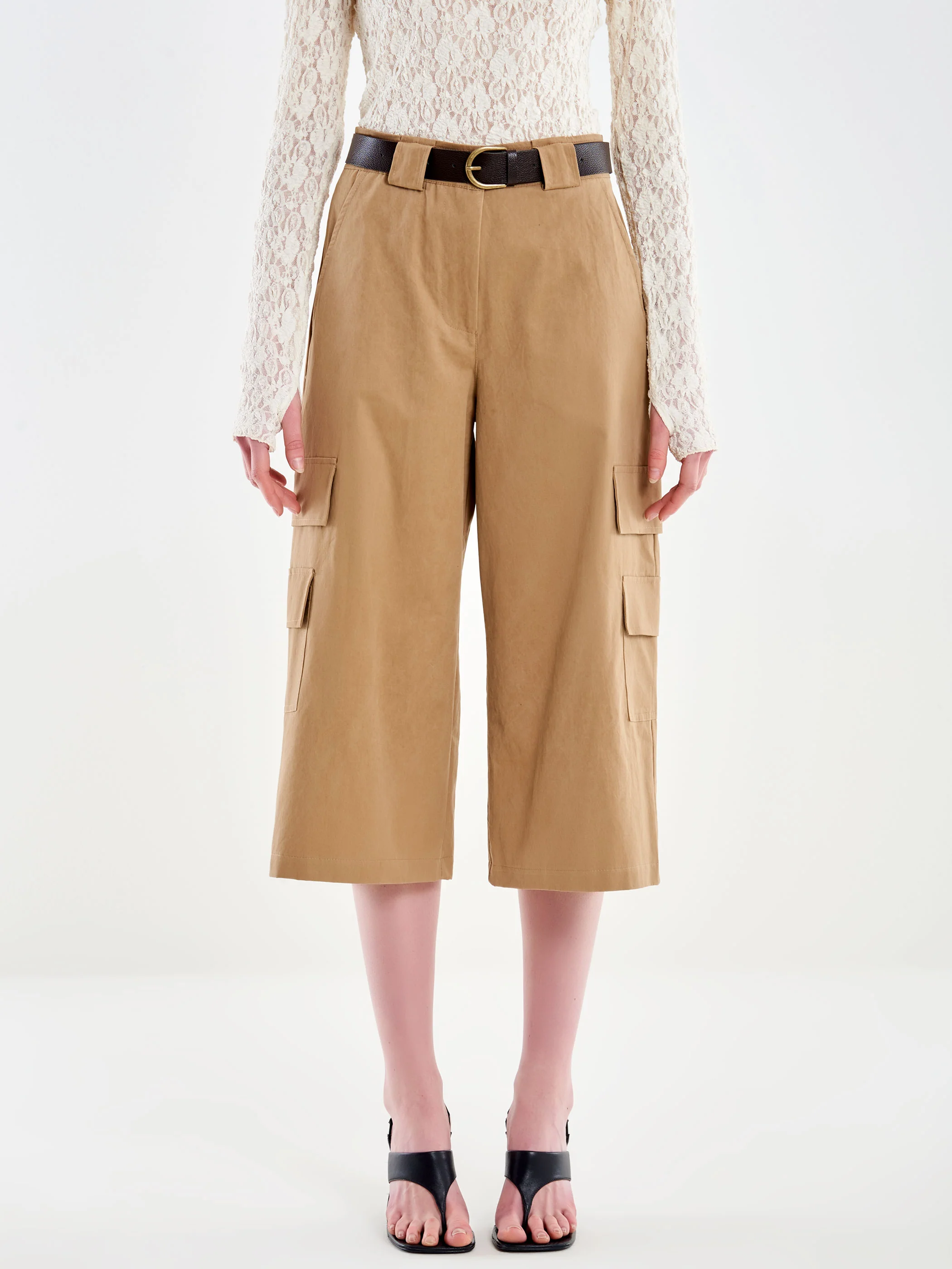 Pantalone Bermuda Lungo con Cintura - Image 2