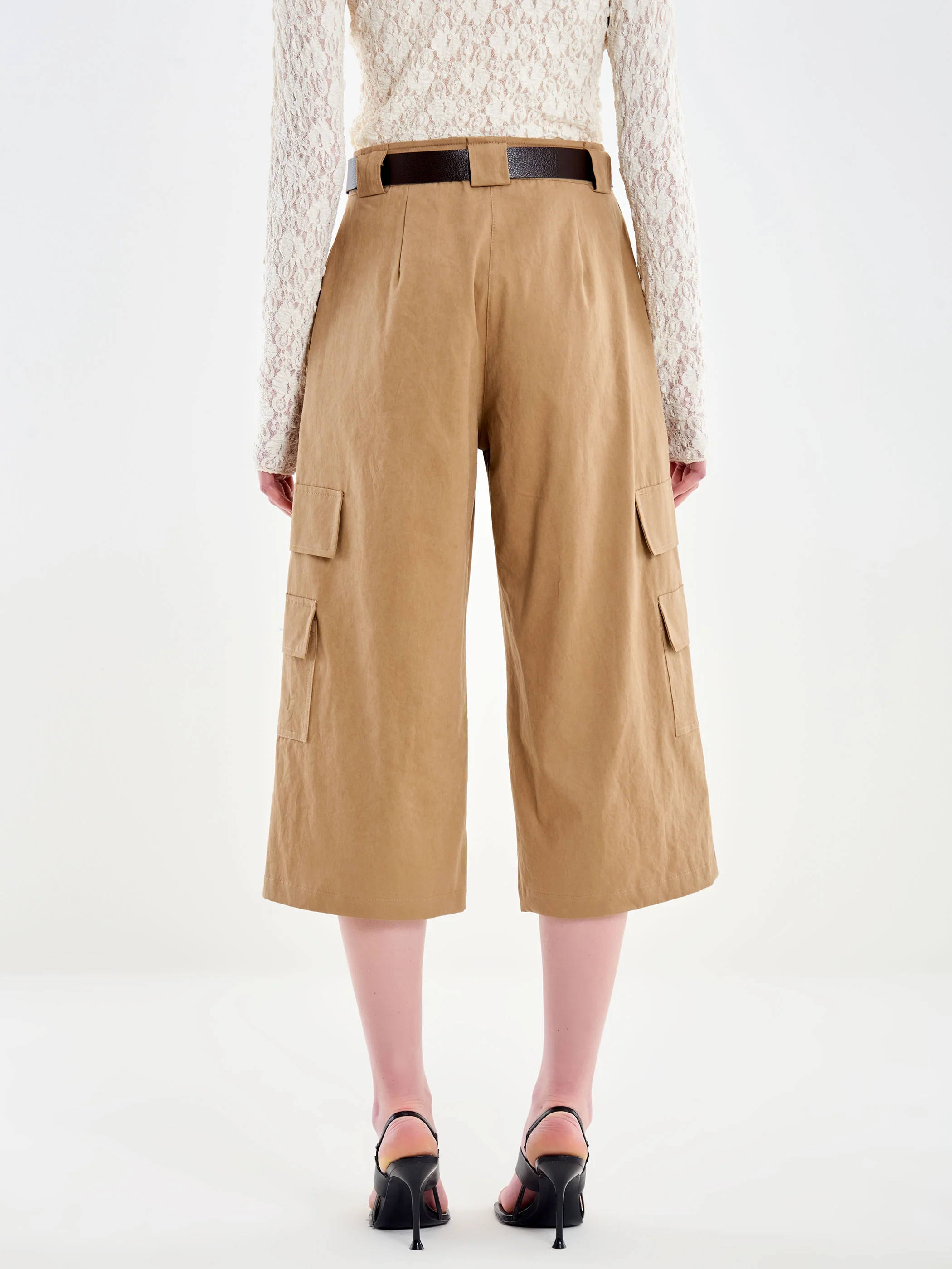 Pantalone Bermuda Lungo con Cintura - Image 3