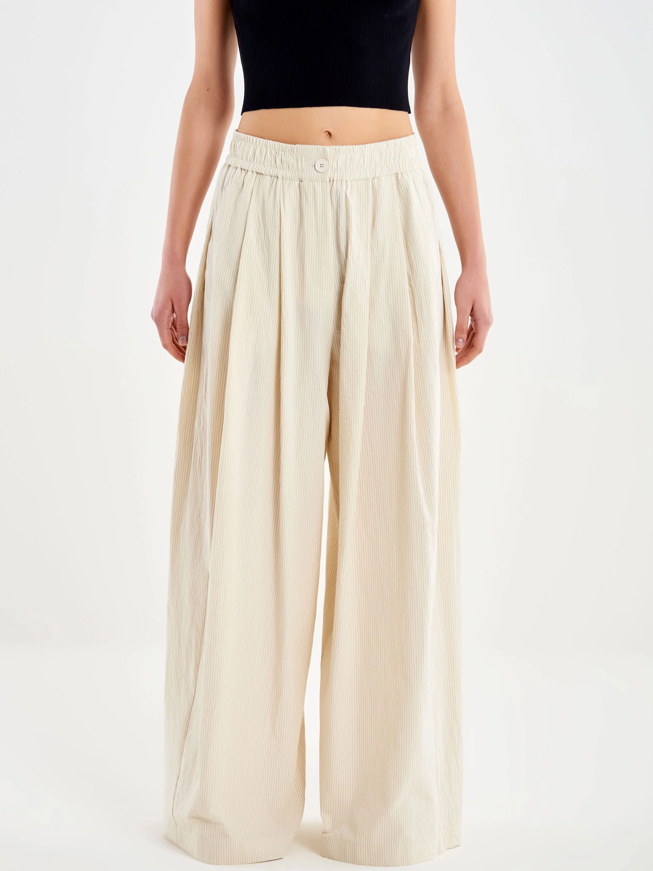 Pantalone Gessato in Popeline - Image 2
