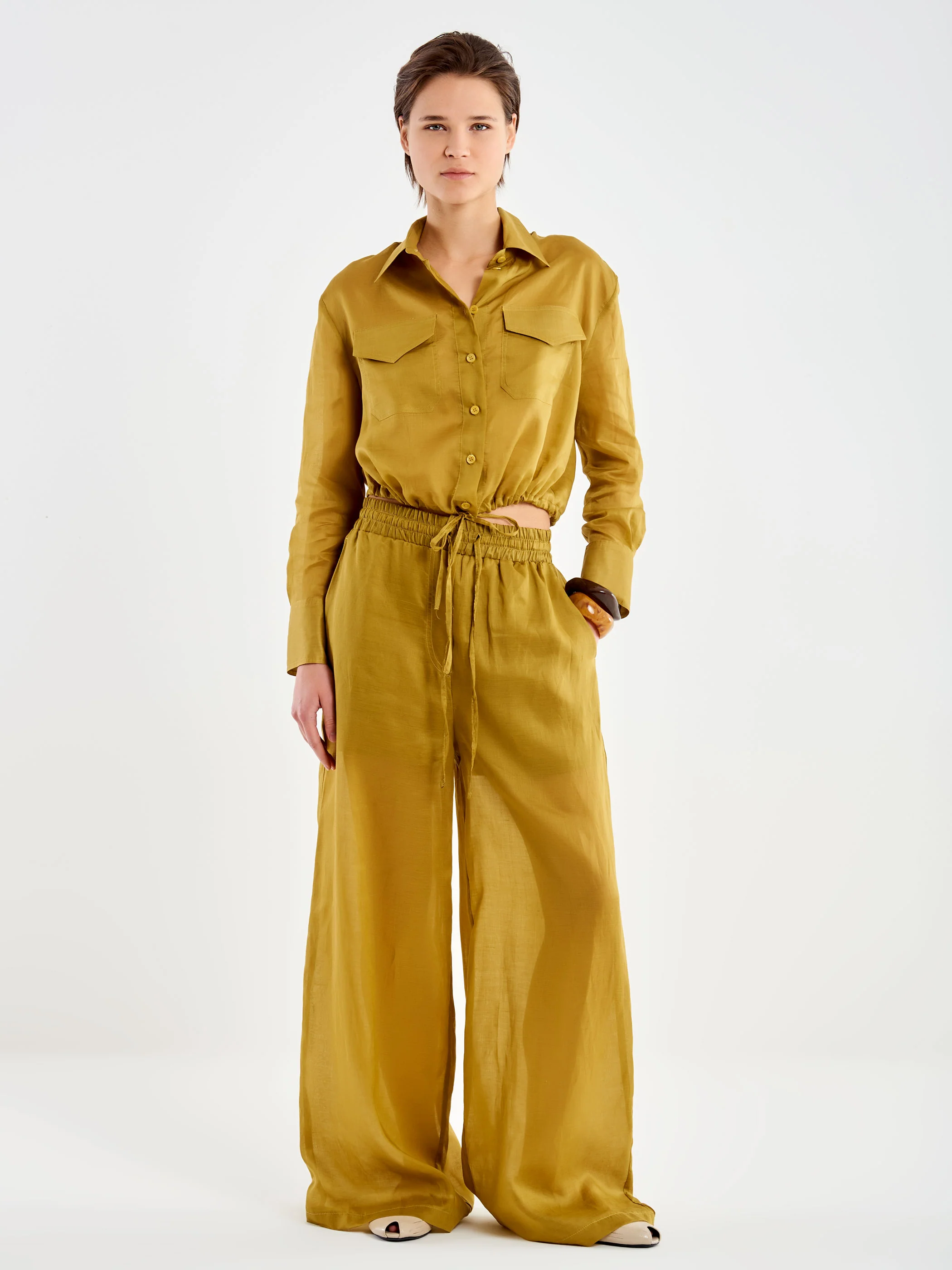 Pantalone in Voile Extra Lungo