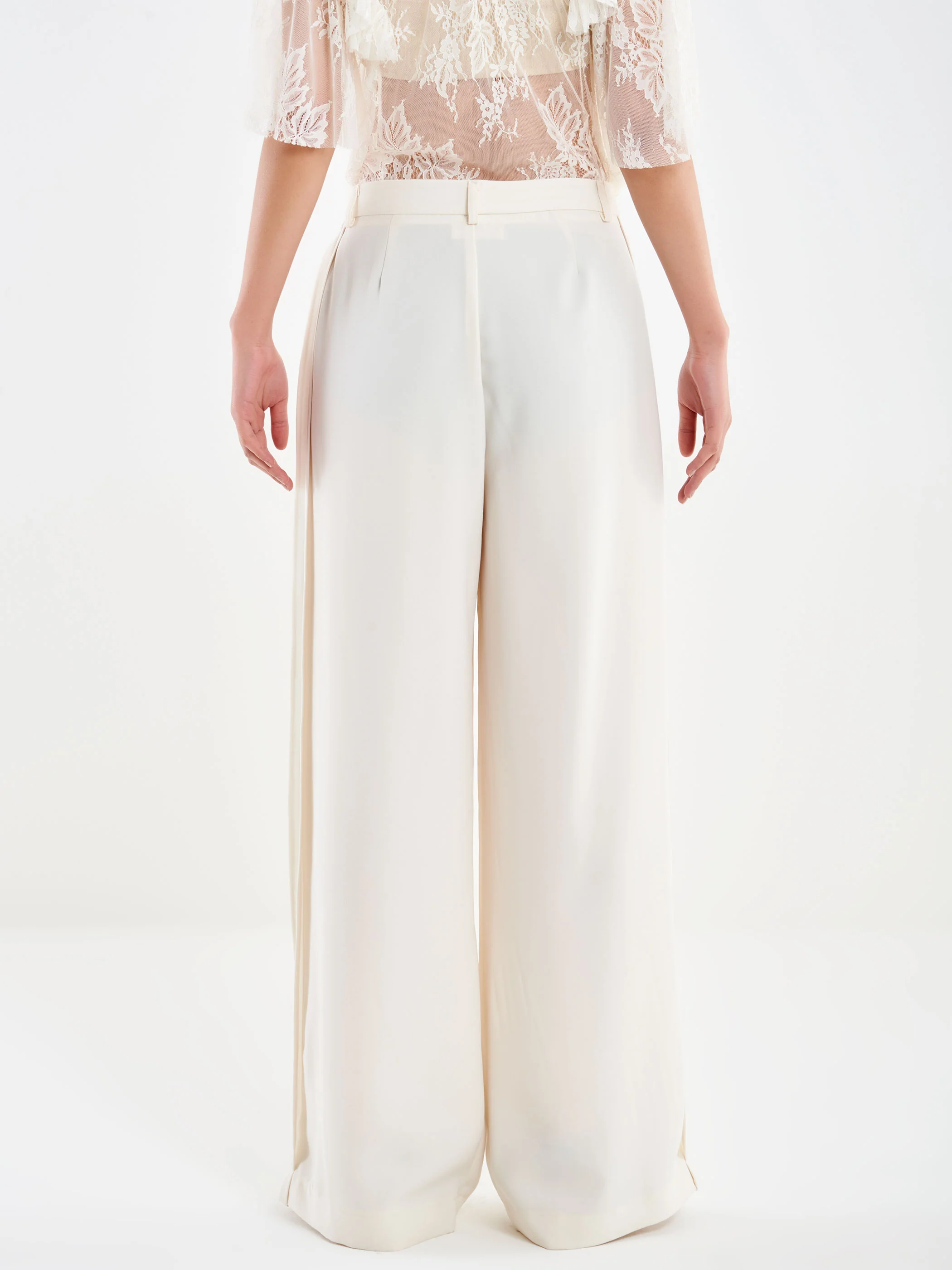 Pantalone Palazzo con Spacco sul fondo - Image 3
