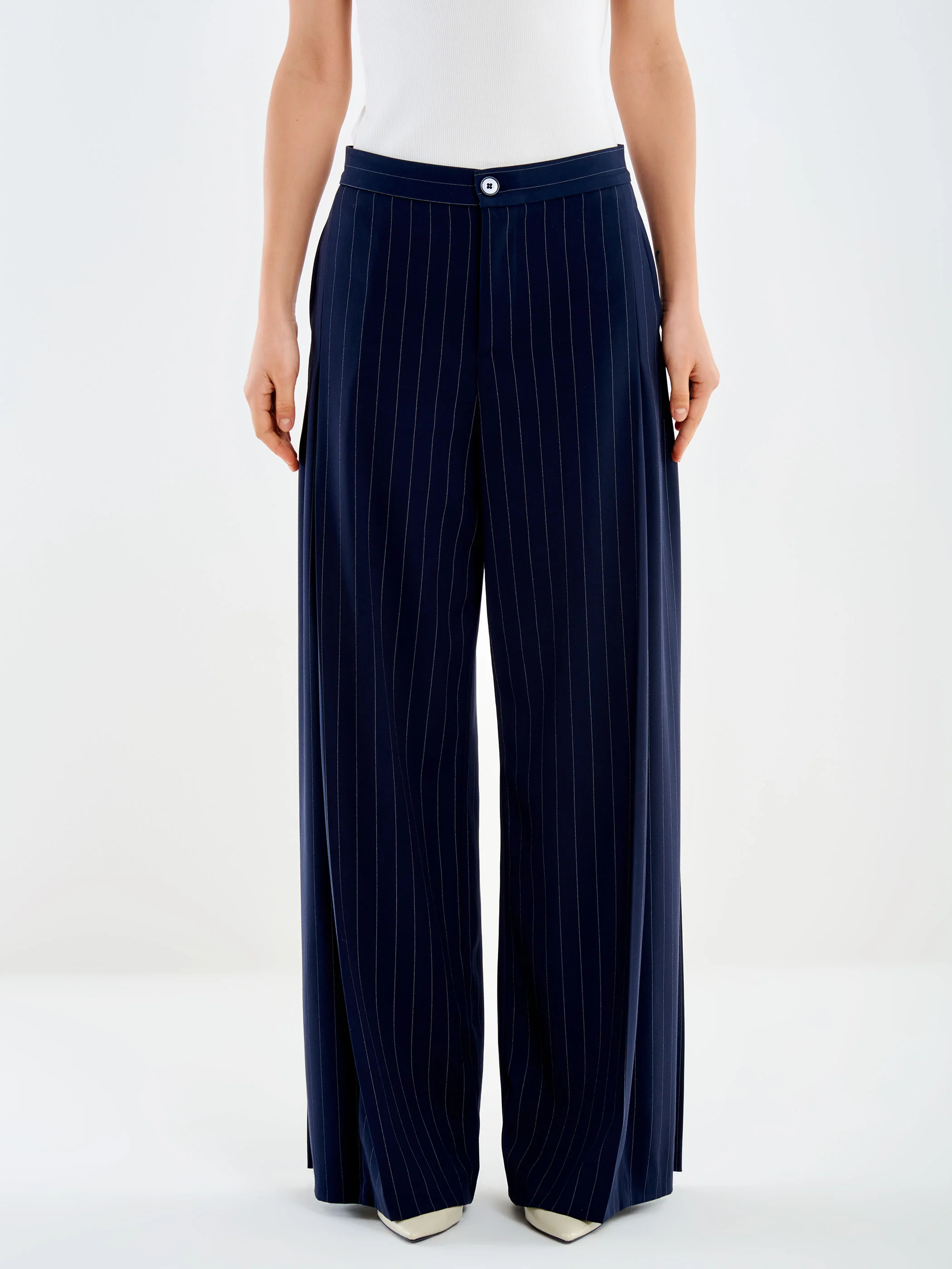 Pantalone Palazzo Gessato - Image 2