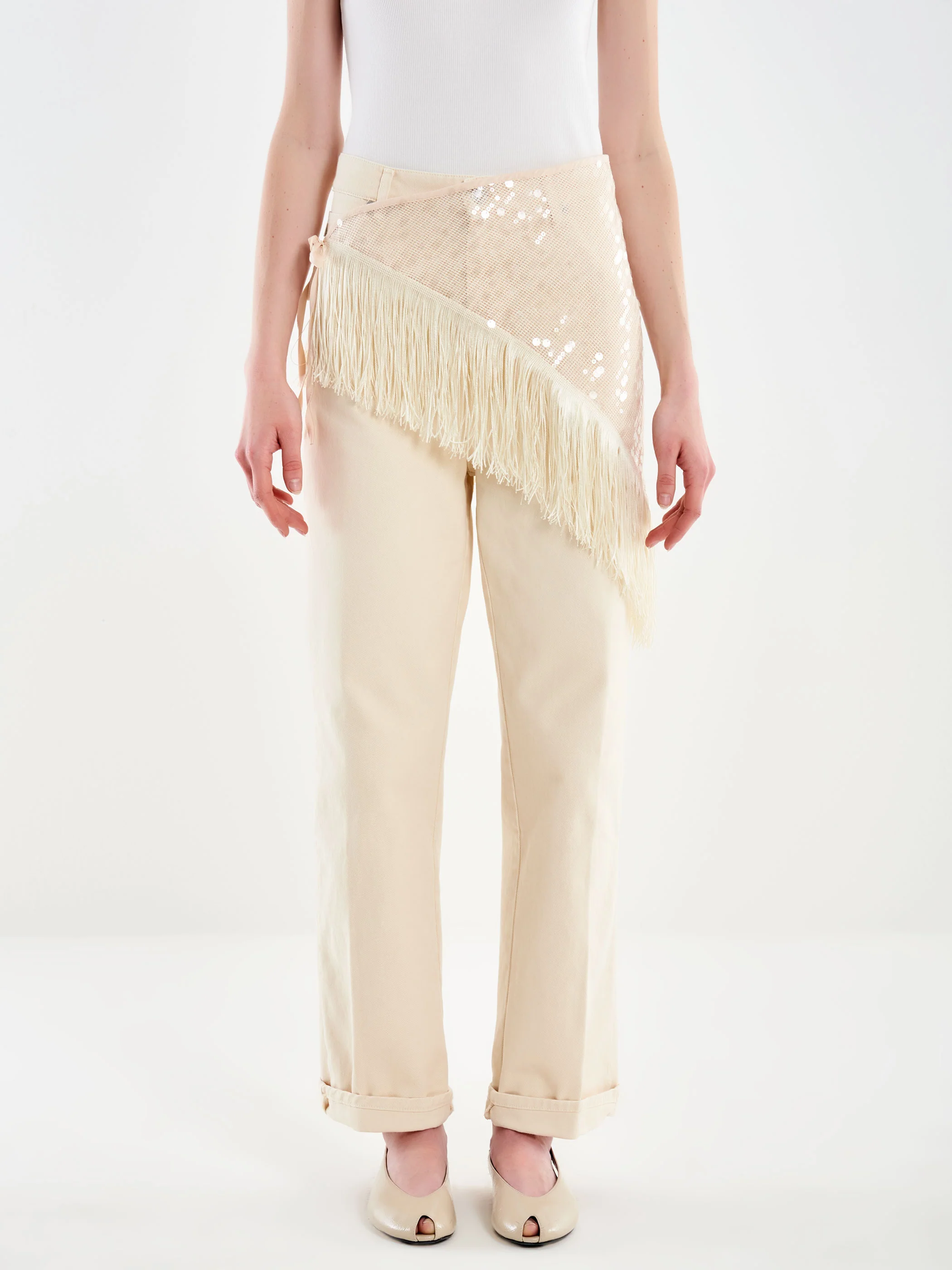 Pareo Paillettes con Frange - Image 2