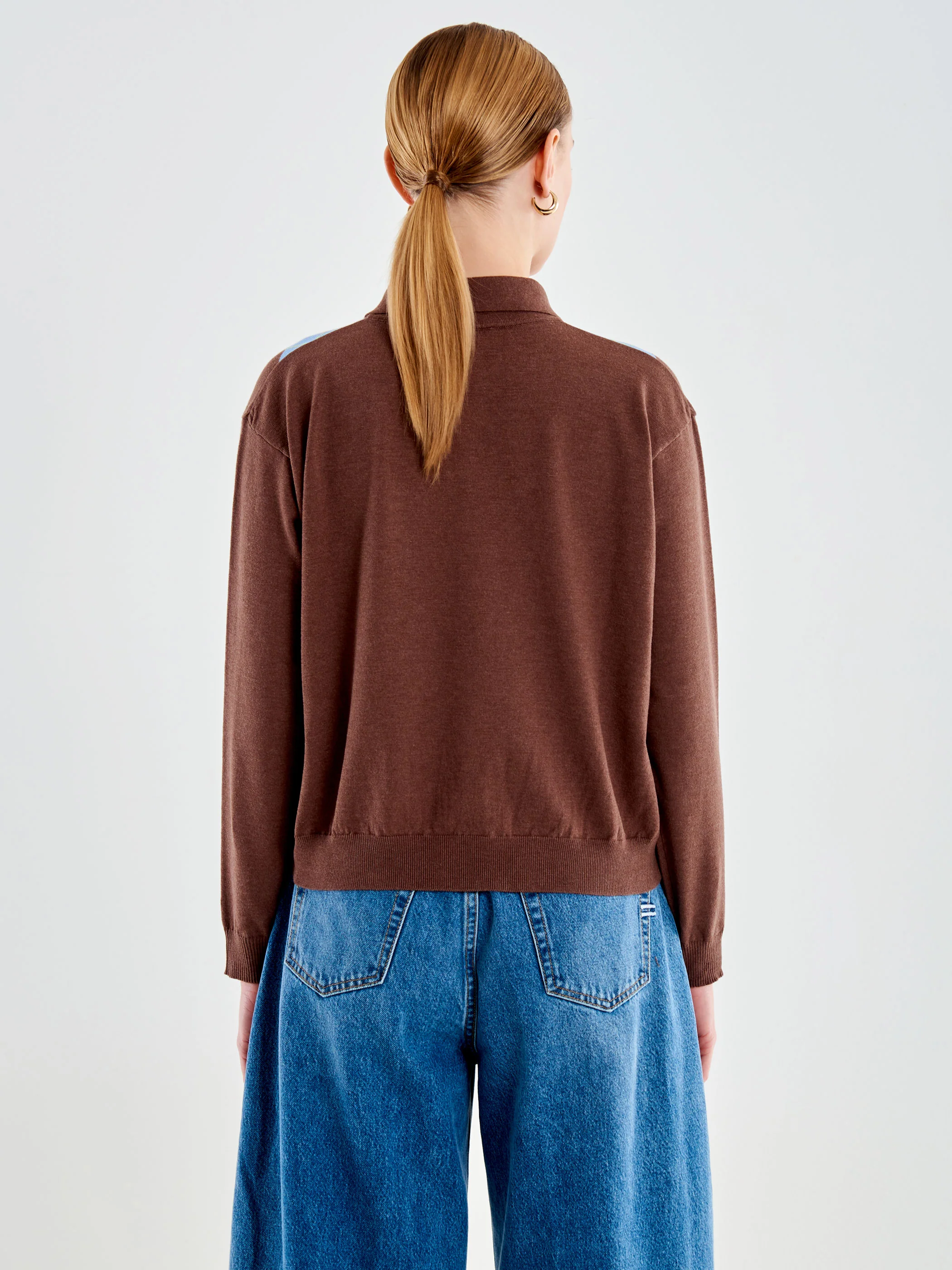 Polo in Maglia a Rombi - Image 3