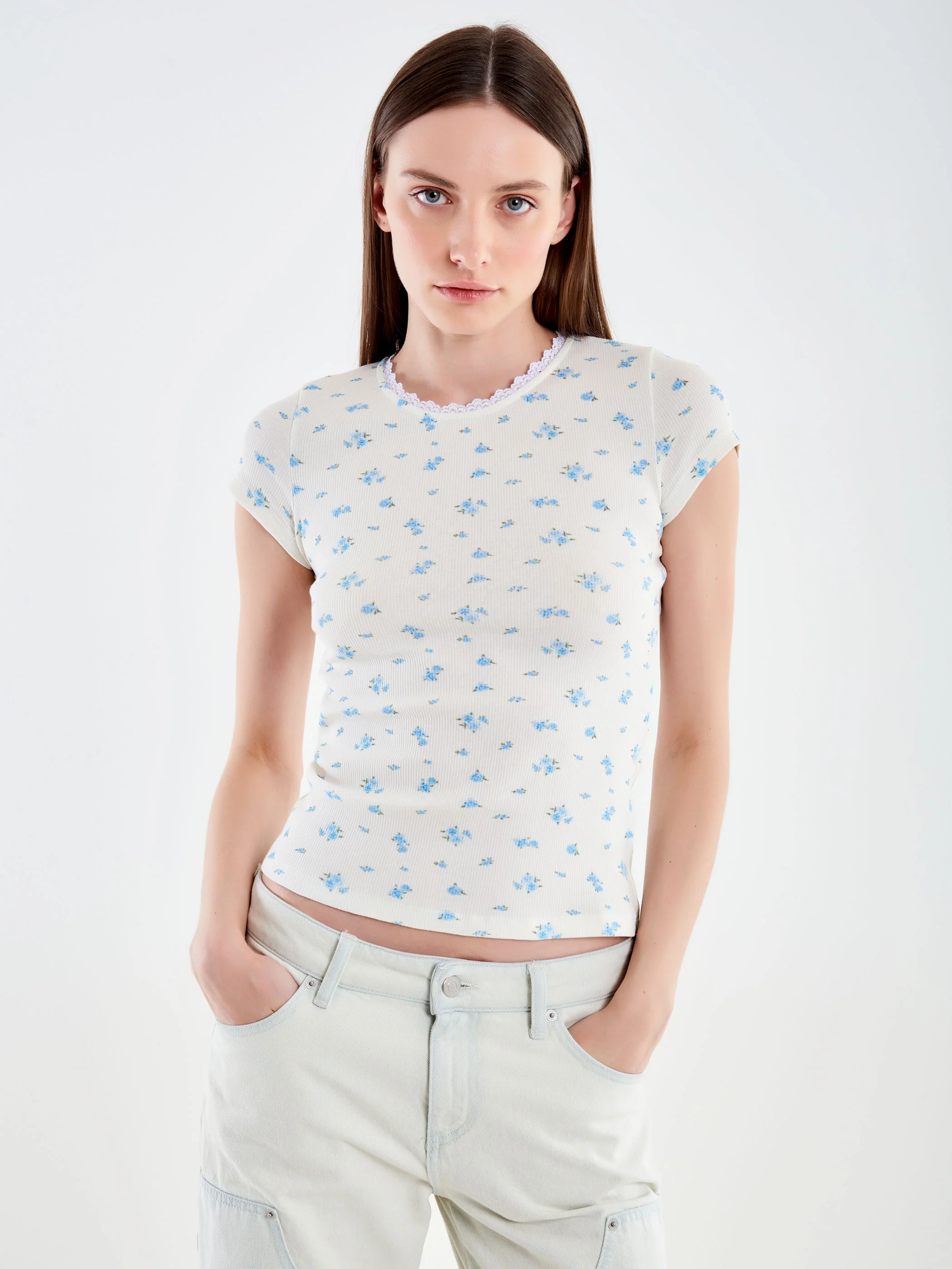T-Shirt a Costine Fiorellini