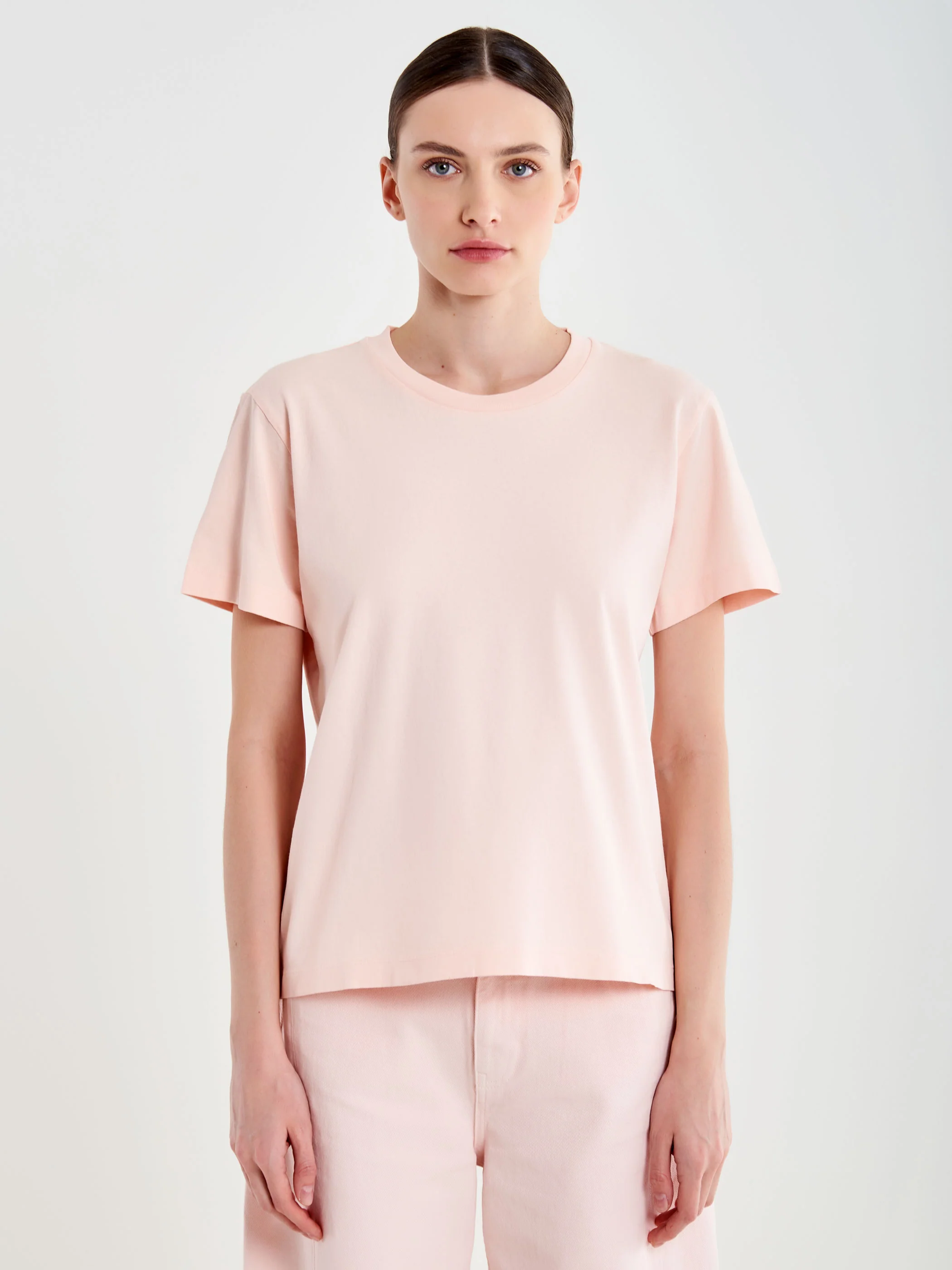 T-shirt Basic Collo a Costine - Image 2