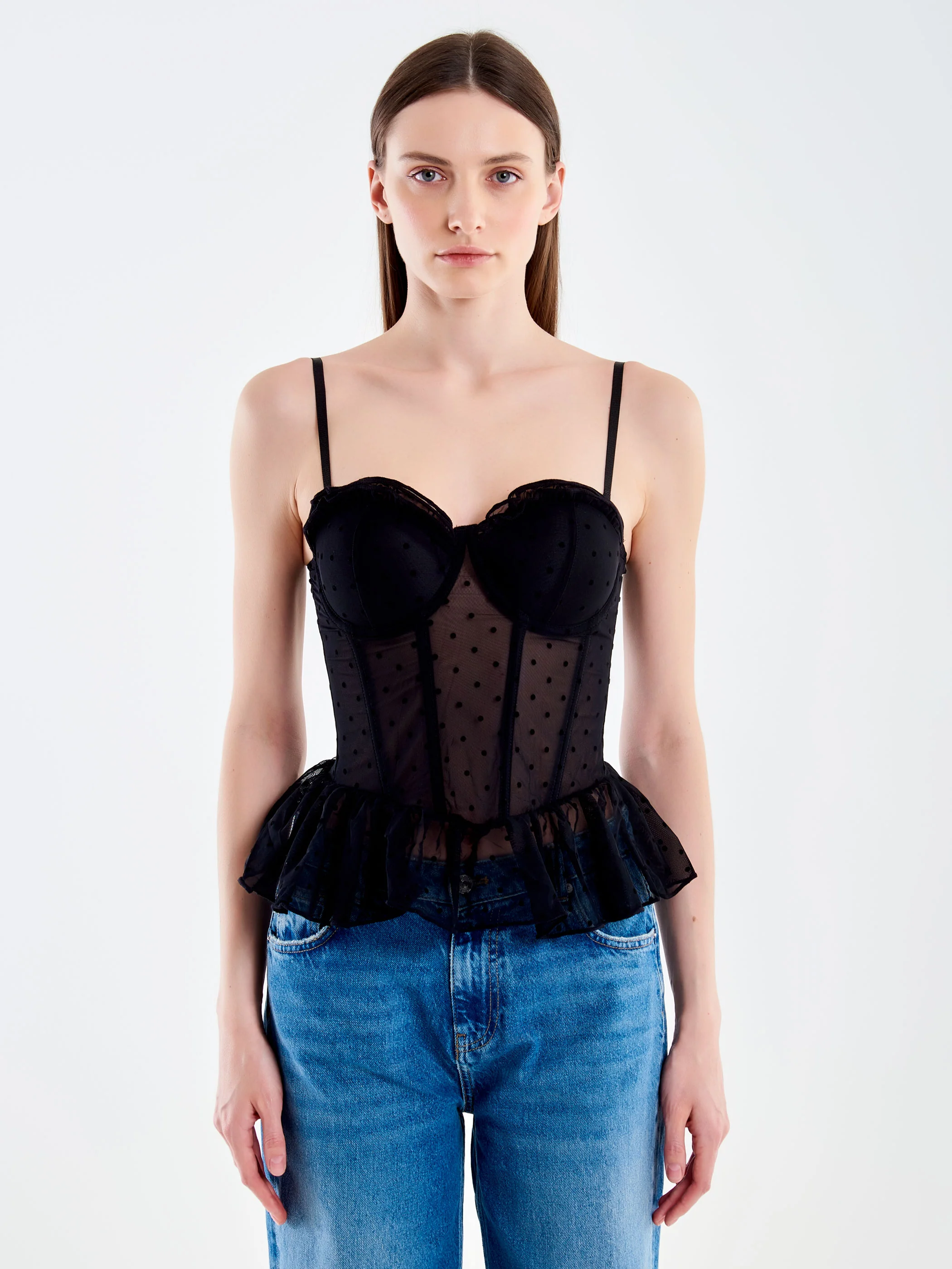 Top Bustier a Pois - Image 2