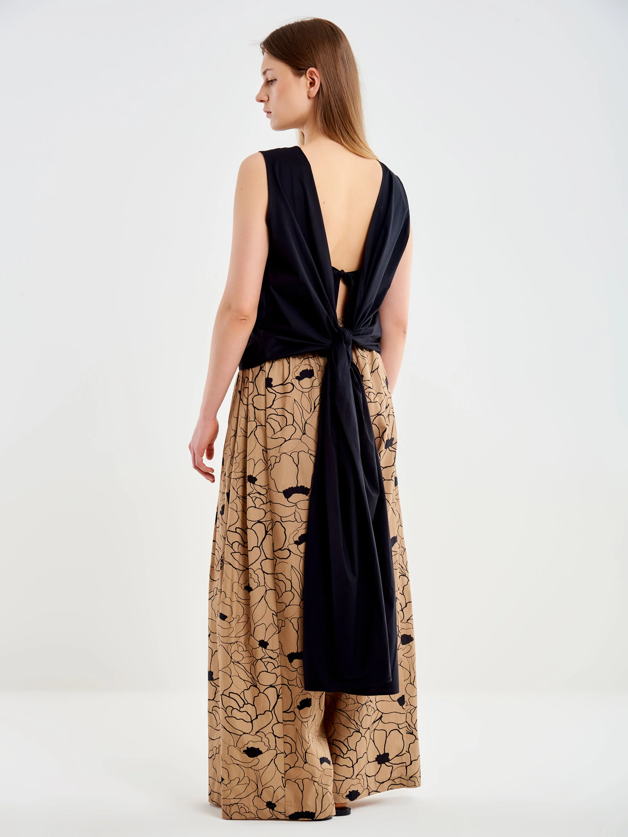 Top Popeline Maxi Nodo